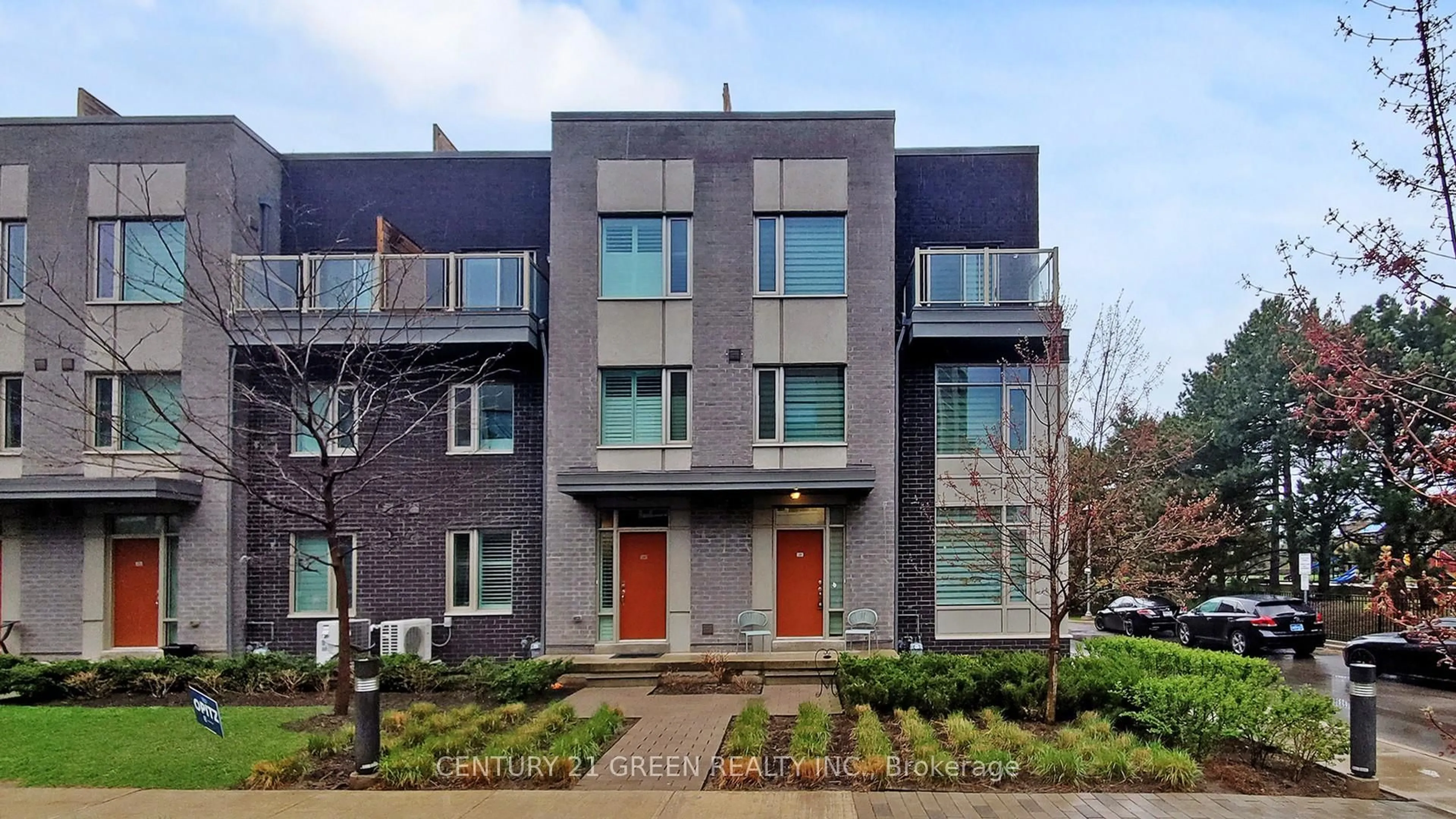 Home with brick exterior material, street for 18 Applewood Lane #25, Toronto Ontario M9C 0C1