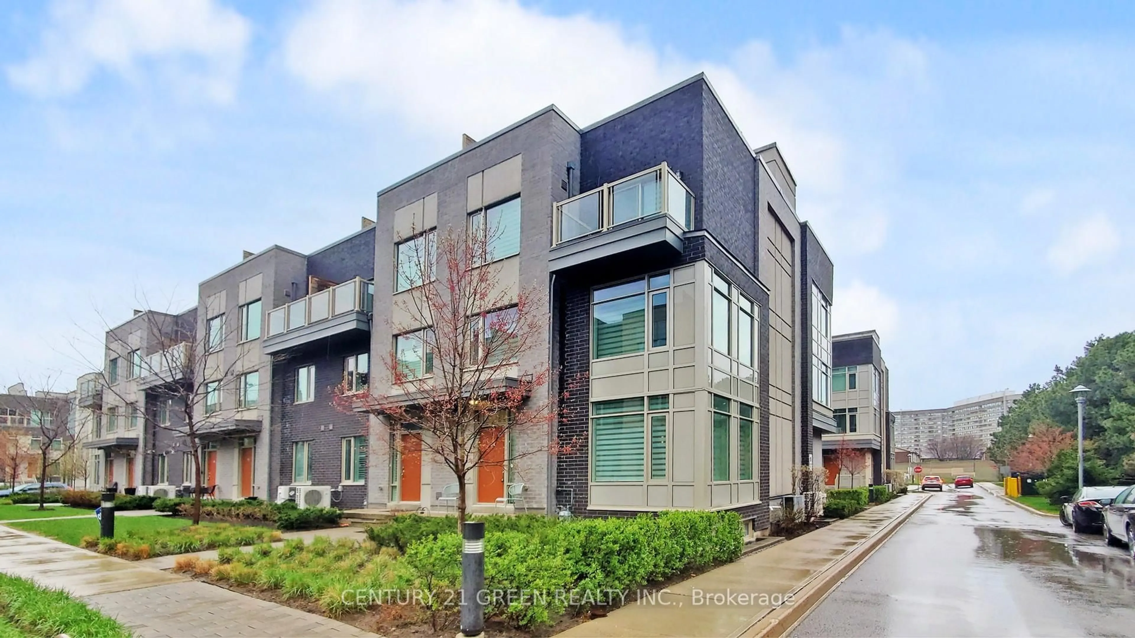 Home with brick exterior material, street for 18 Applewood Lane #25, Toronto Ontario M9C 0C1