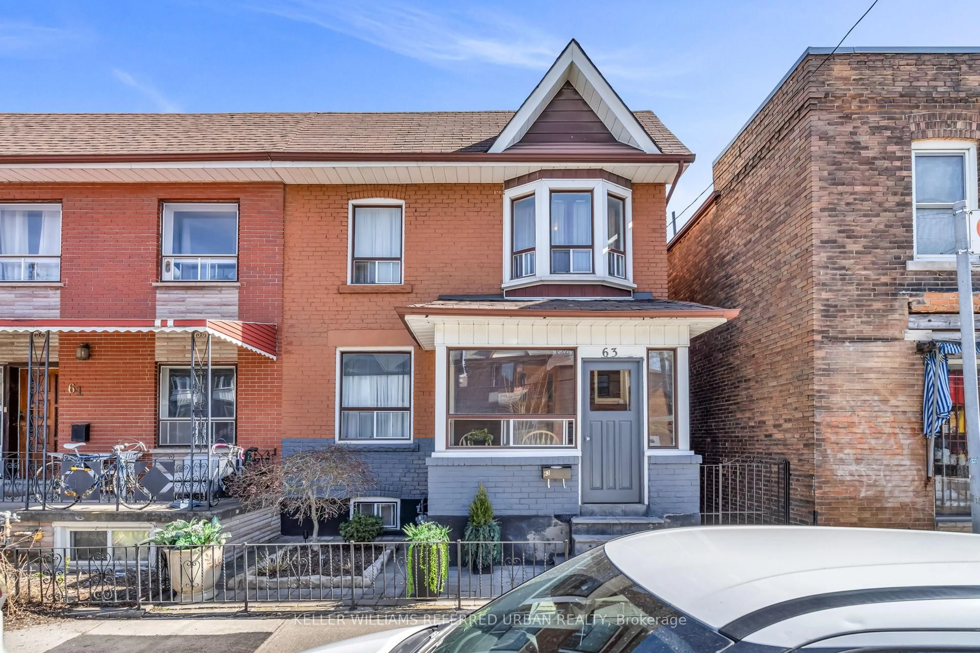 Home with brick exterior material, street for 63 Hallam St, Toronto Ontario M6H 1W5