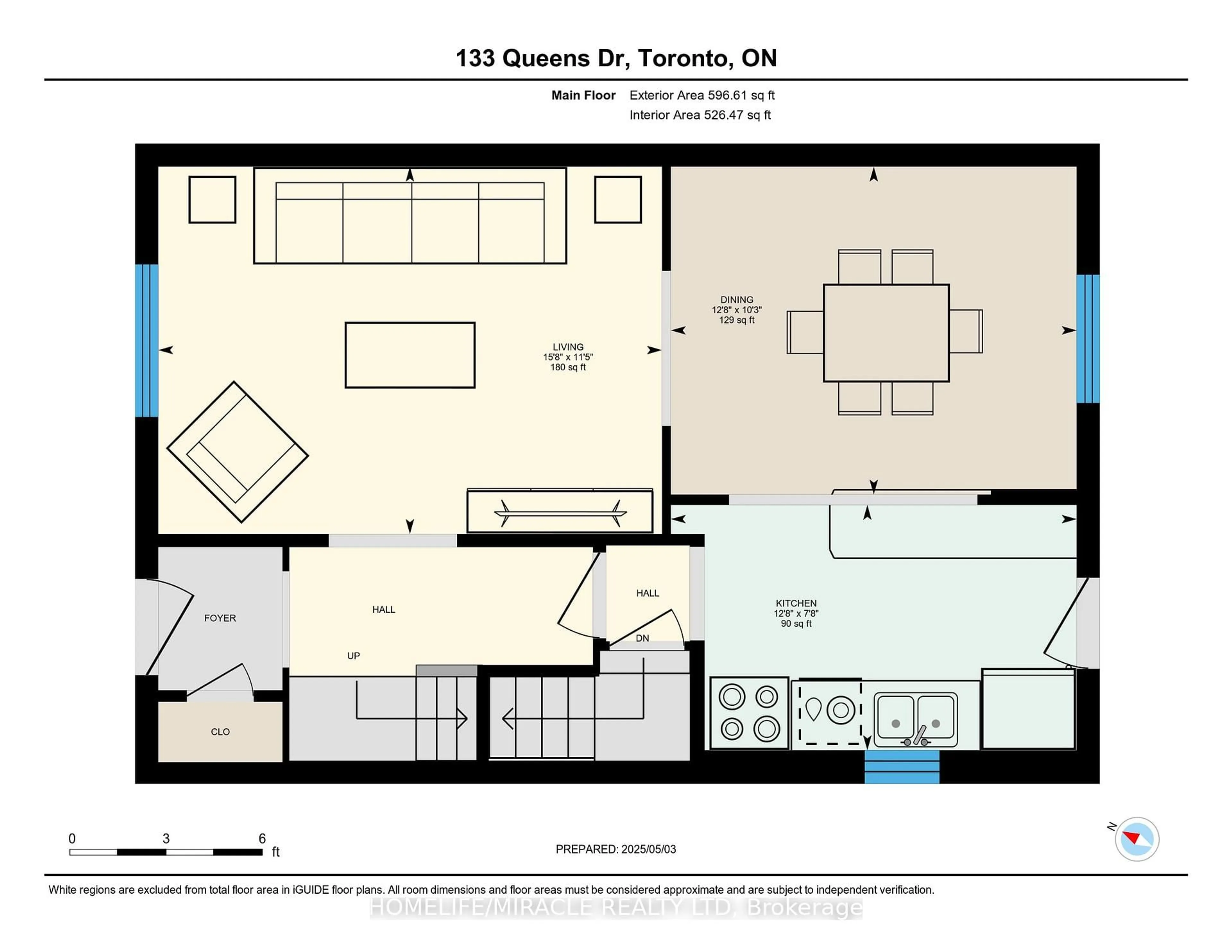 Floor plan for 133 Queens Dr, Toronto Ontario M9N 2H5