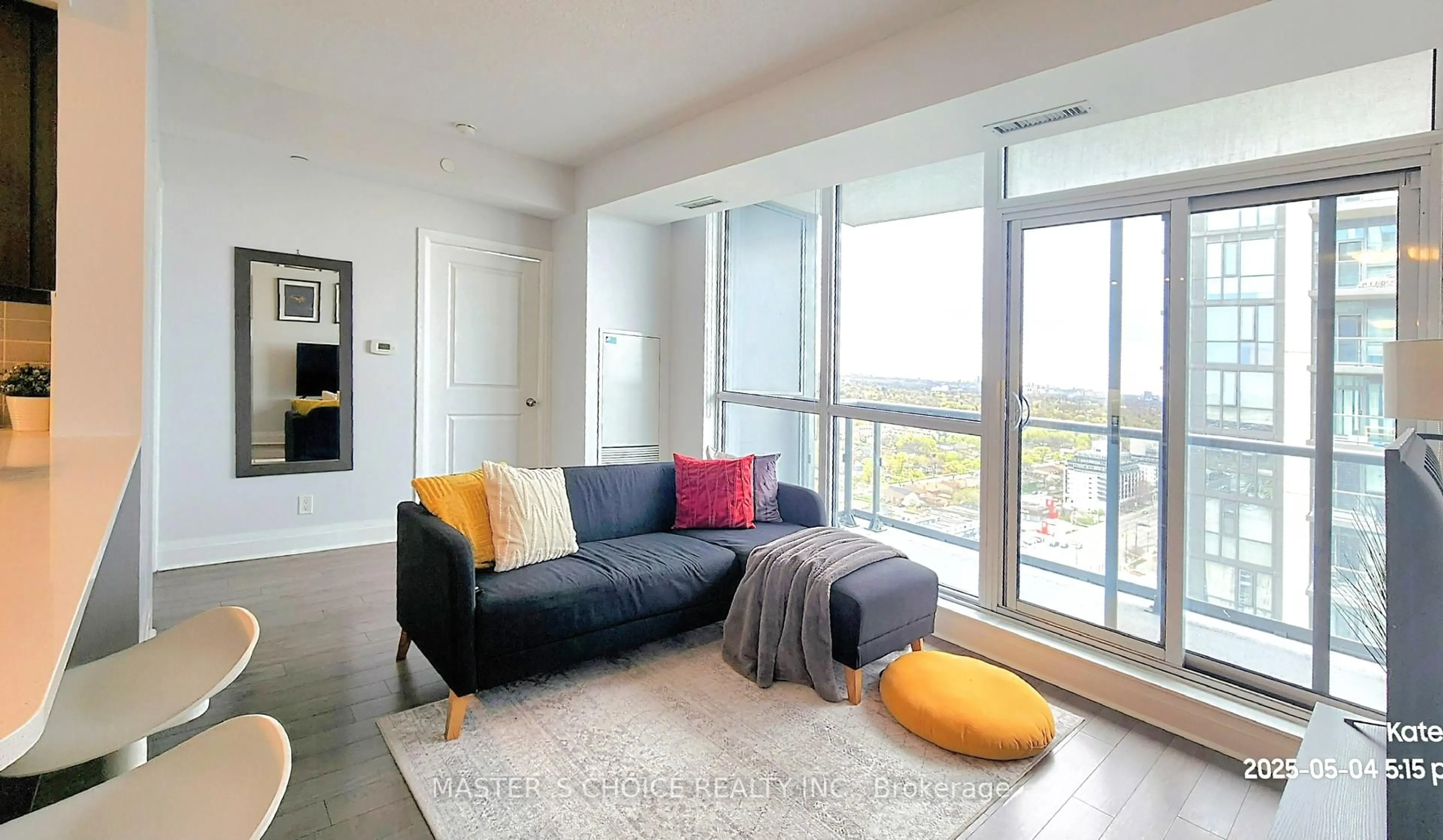 Living room with furniture, unknown for 15 Zorra St #2002, Toronto Ontario M8Z 0C1