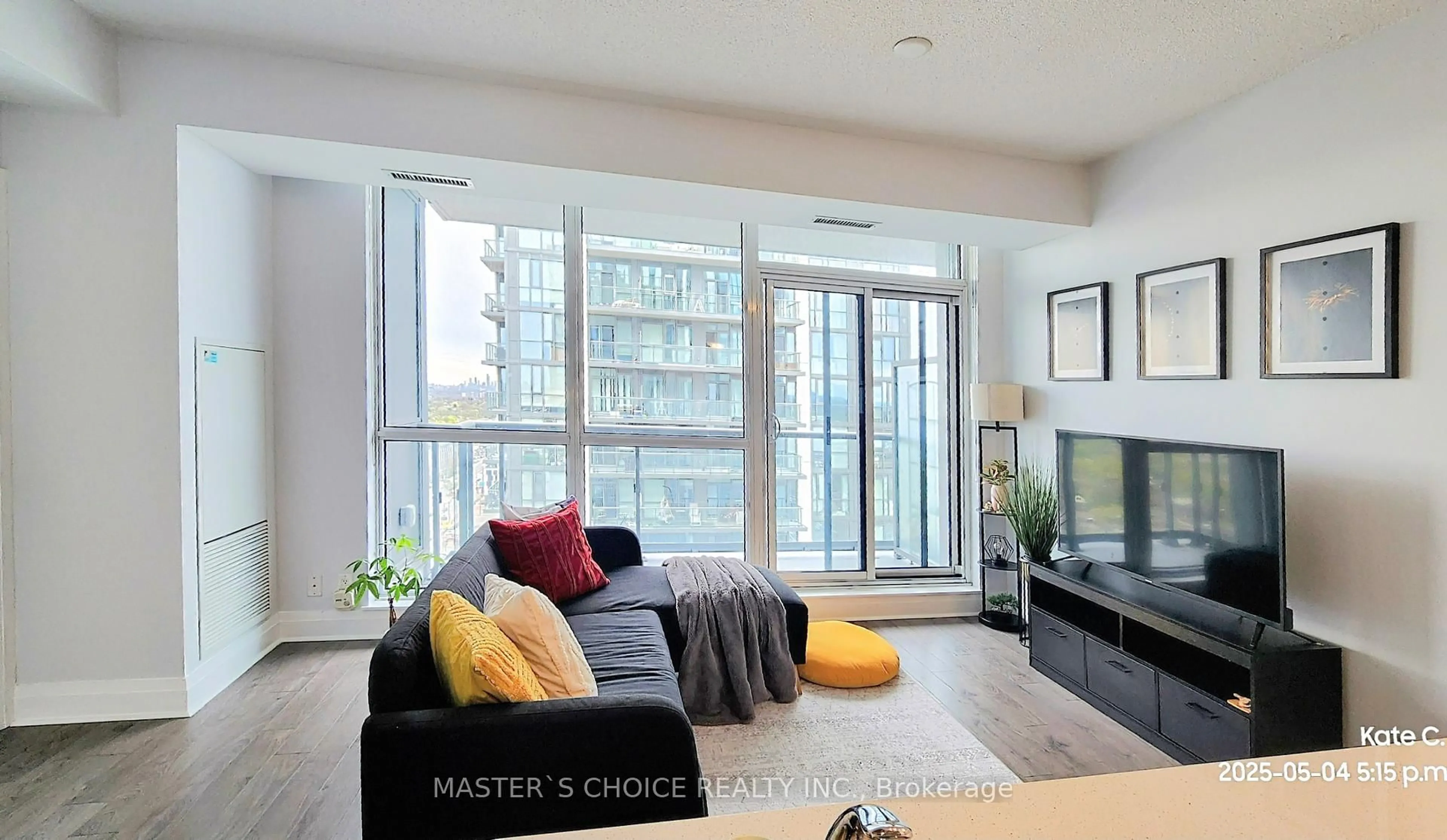 Living room with furniture, unknown for 15 Zorra St #2002, Toronto Ontario M8Z 0C1