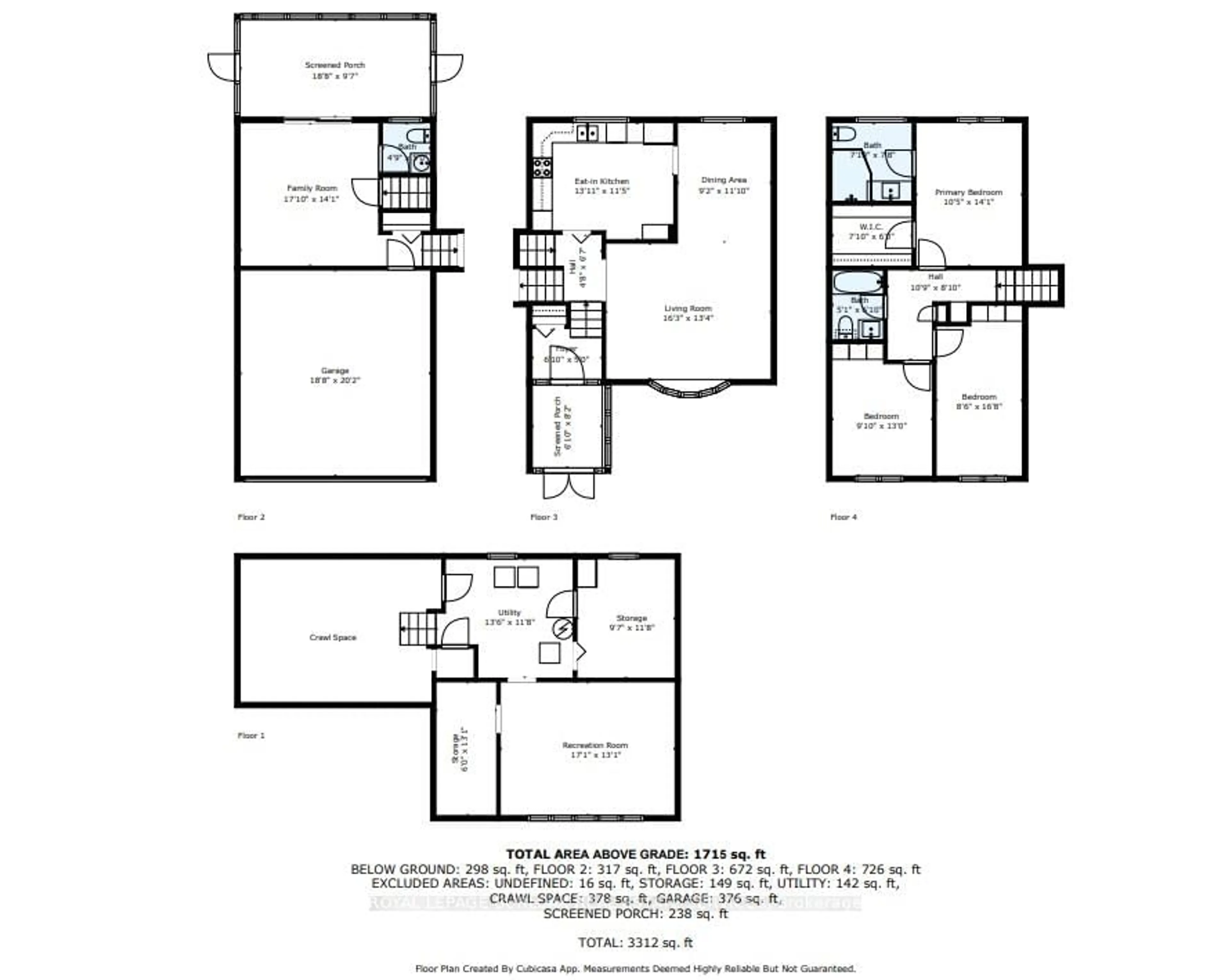 Floor plan for 1305 Ester Dr, Burlington Ontario L7P 1L2