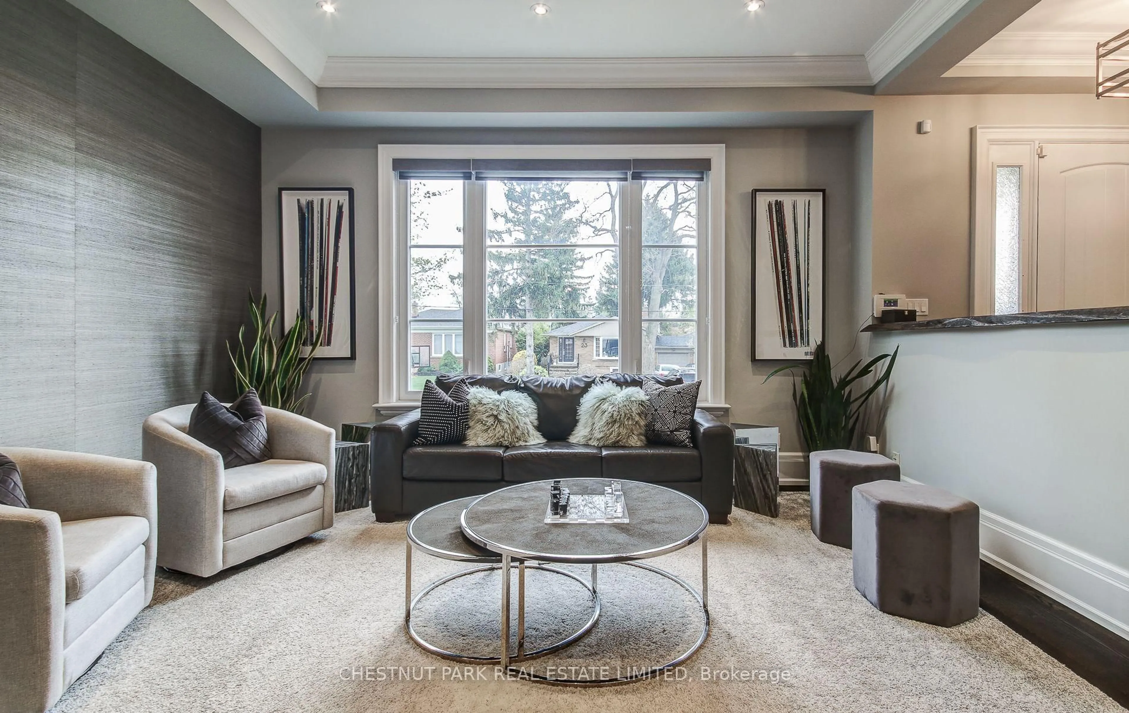 Living room with furniture, unknown for 22 Lesmar Dr, Toronto Ontario M9B 2V1