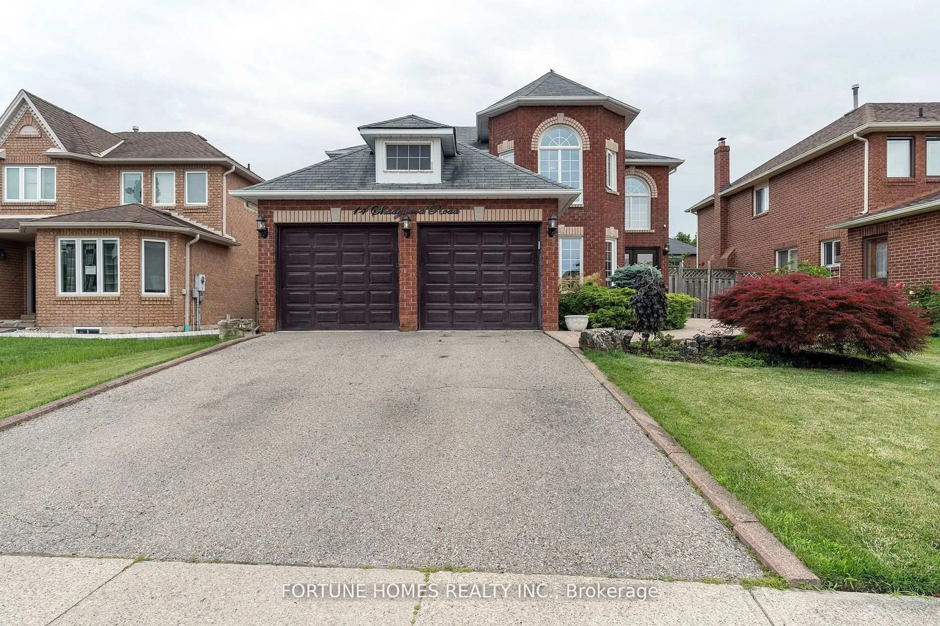 Home with brick exterior material, street for 14 Shadywood Rd, Brampton Ontario L6Z 4M6