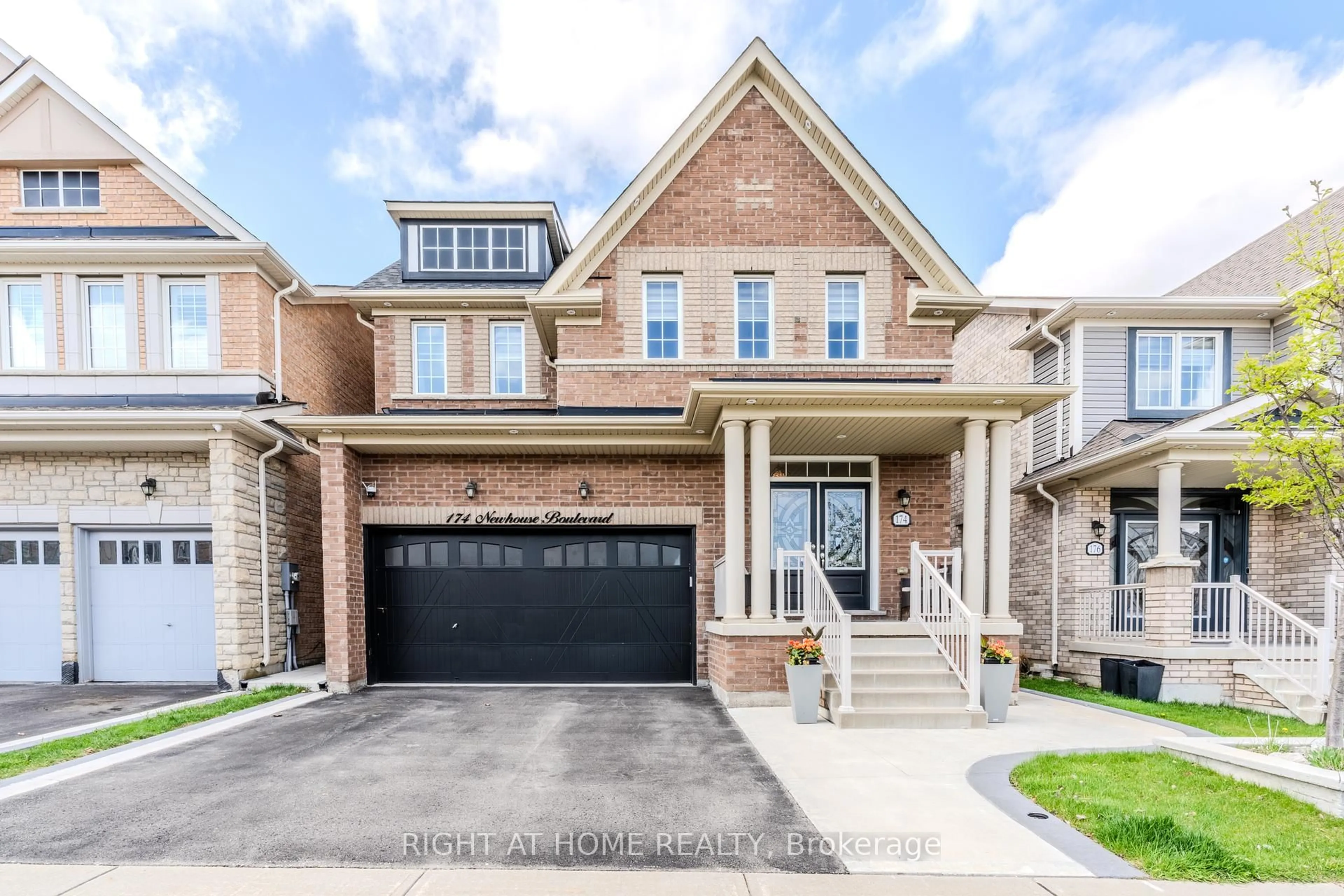 Home with brick exterior material, street for 174 Newhouse Blvd, Caledon Ontario L7C 2E9
