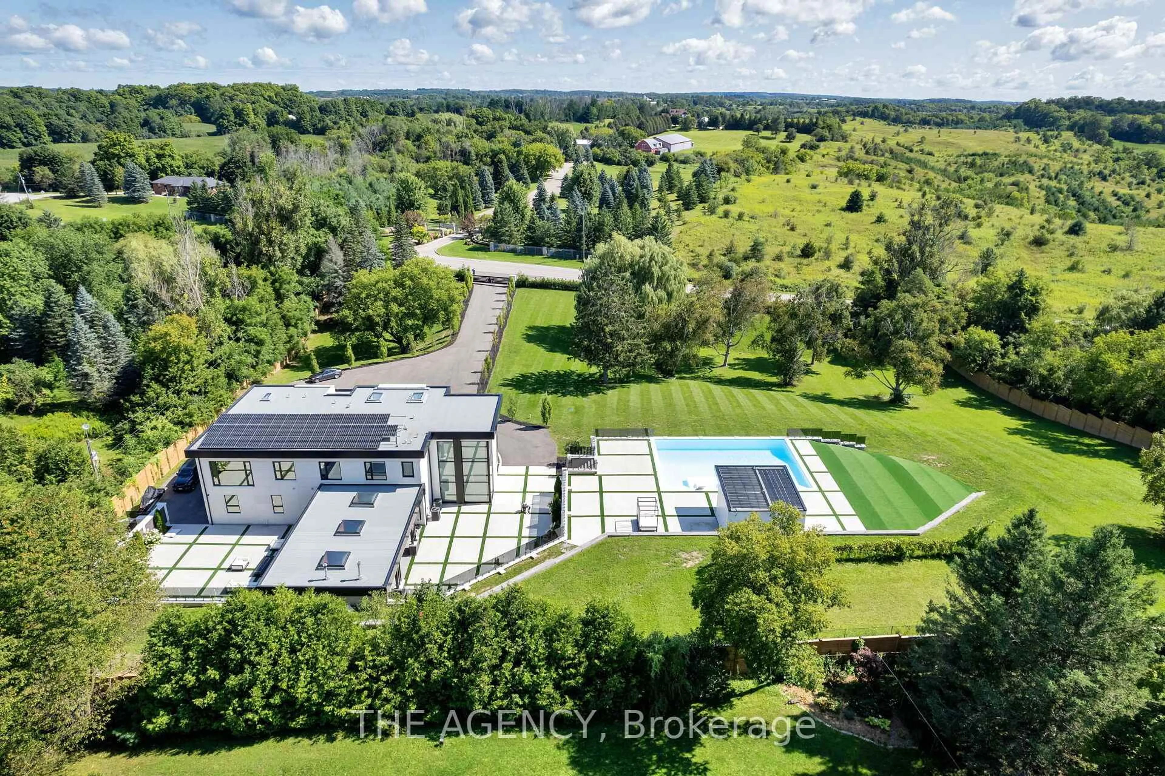 A pic from outside/outdoor area/front of a property/back of a property/a pic from drone, water/lake/river/ocean view for 14248 Caledon King Townlin N/A, Caledon Ontario L7E 3R3