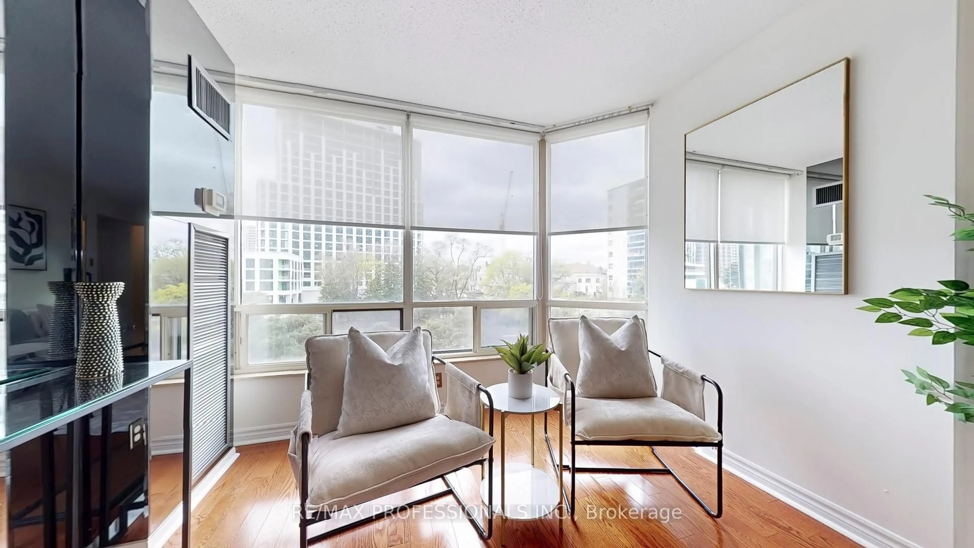Living room with furniture, unknown for 1300 Islington Ave #408, Toronto Ontario M9A 5C4