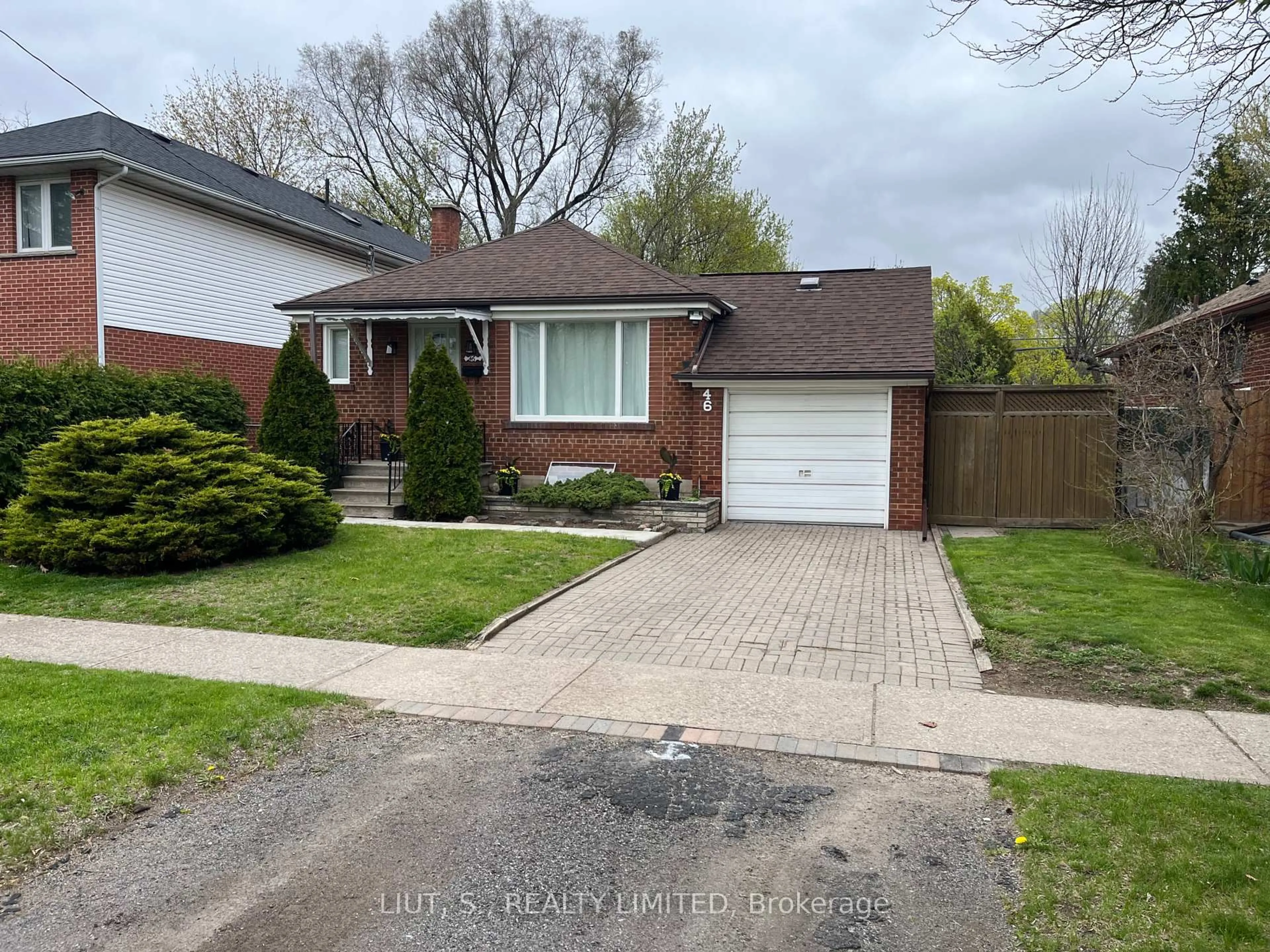 Home with brick exterior material, street for 46 Athol Ave, Toronto Ontario M8Z 2A4