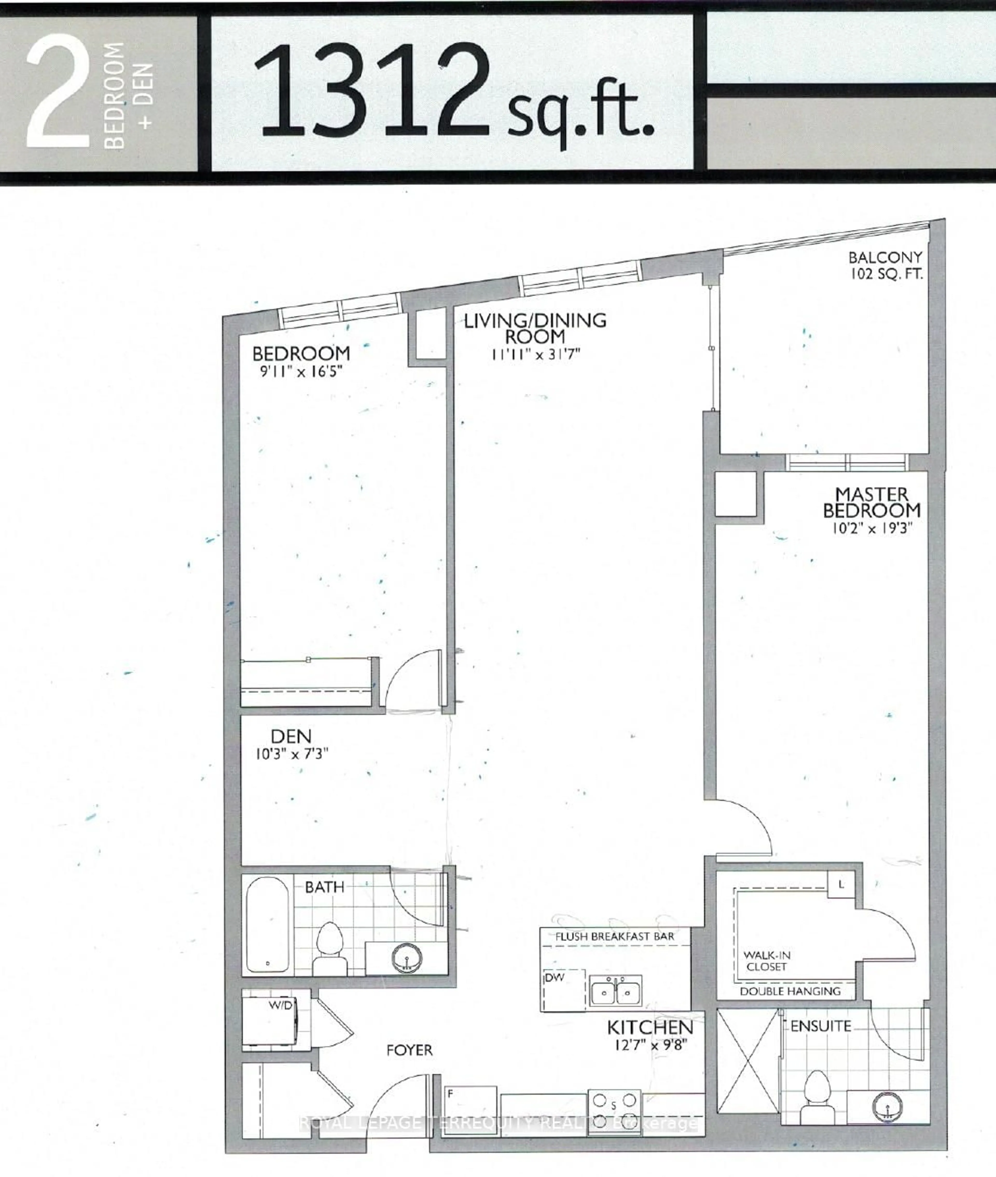Floor plan for 150 Oak Park Blvd #520, Oakville Ontario L6H 3P2