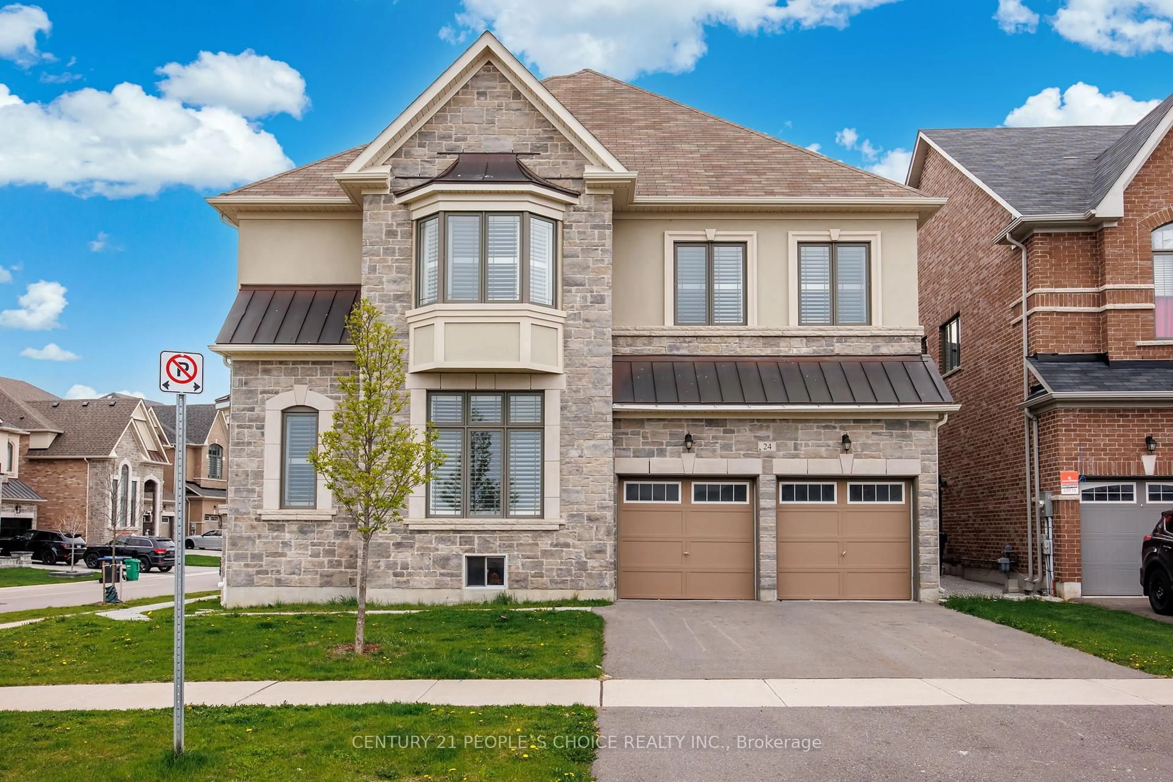 Home with brick exterior material, street for 24 Albert Spencer Ave, Caledon Ontario L7C 4G4