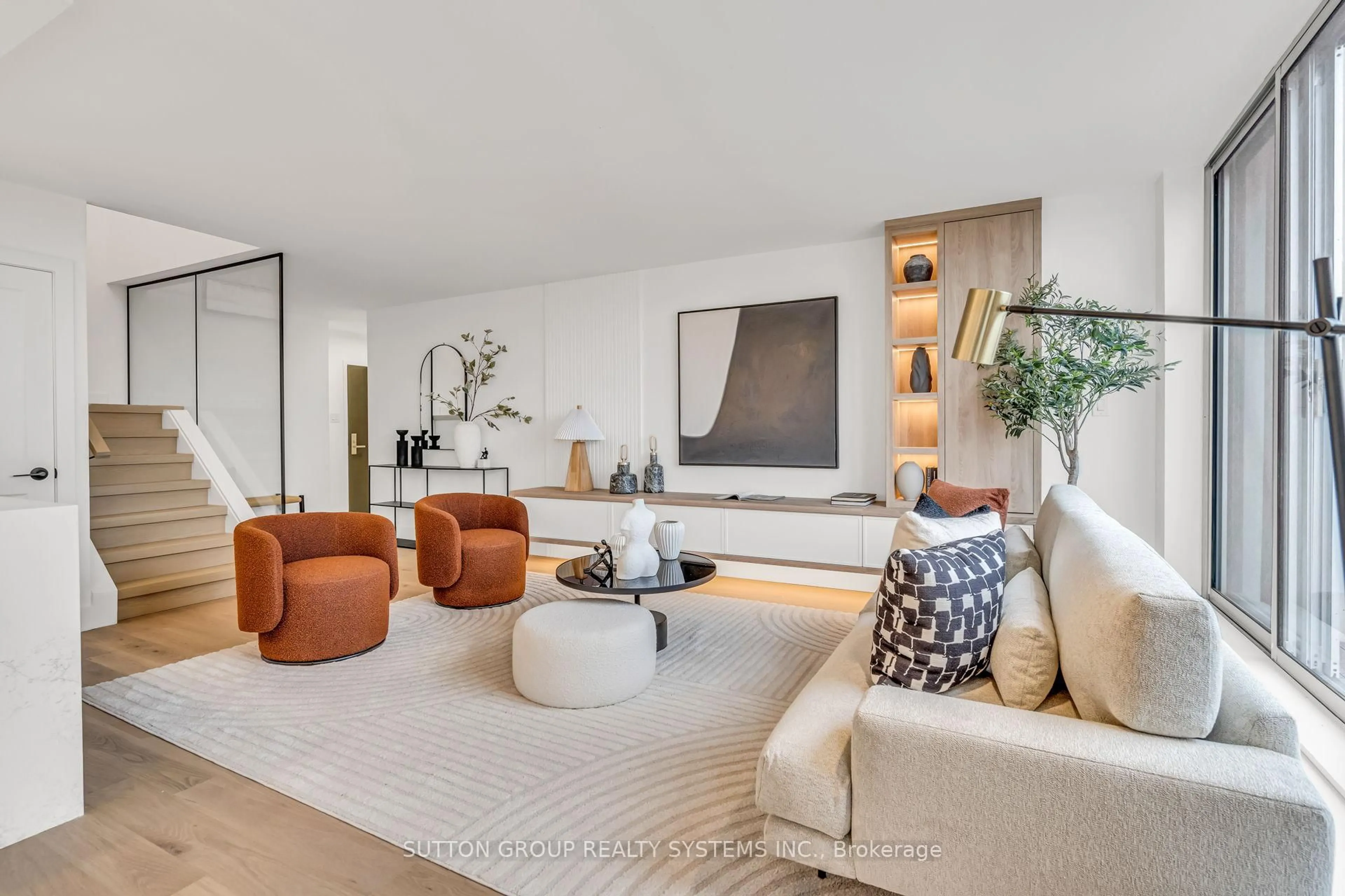 Living room with furniture, unknown for 35 Ormskirk Ave #921, Toronto Ontario M6S 1A8