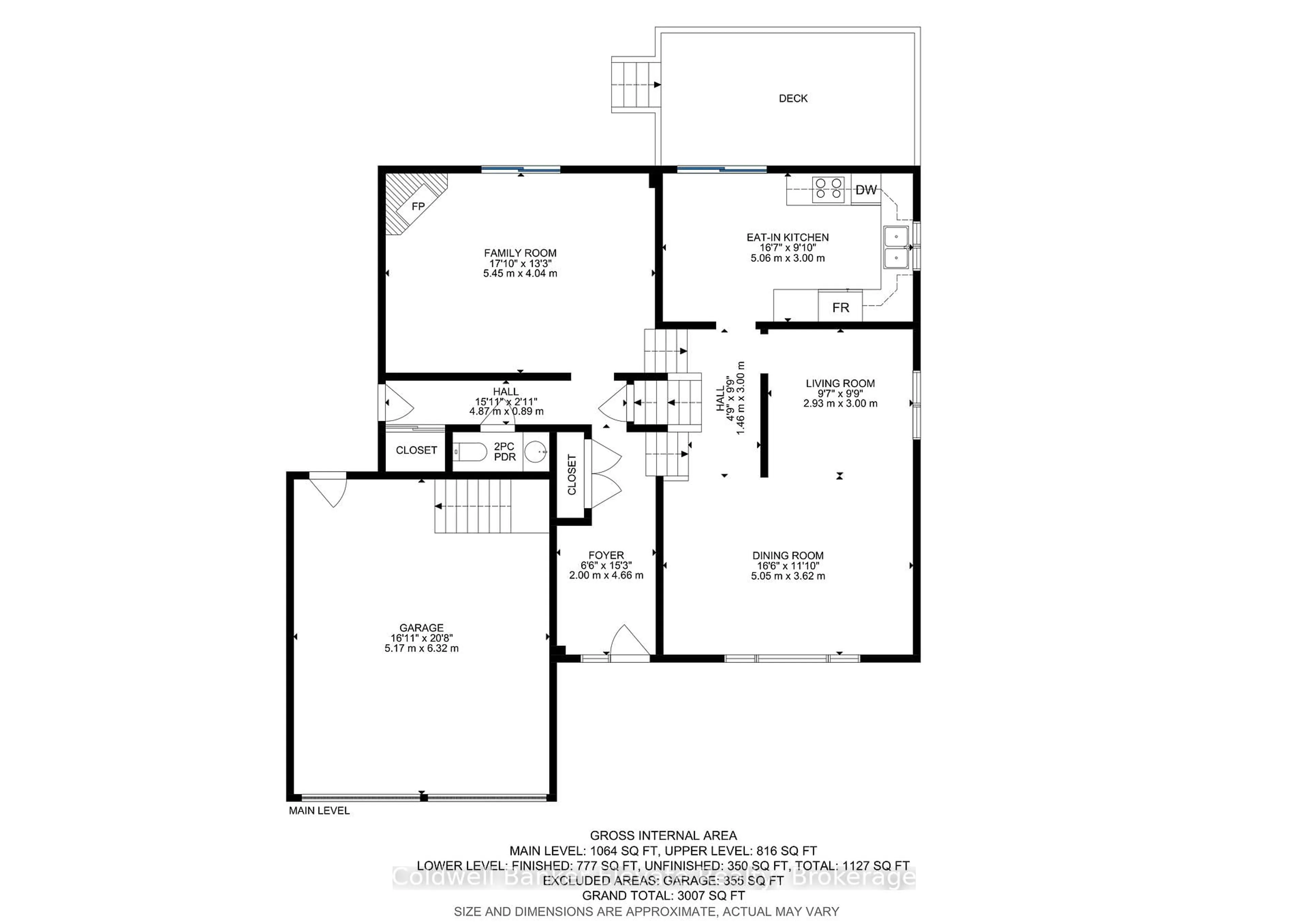 Floor plan for 11 Hillside Dr, Halton Hills Ontario L7G 4W2