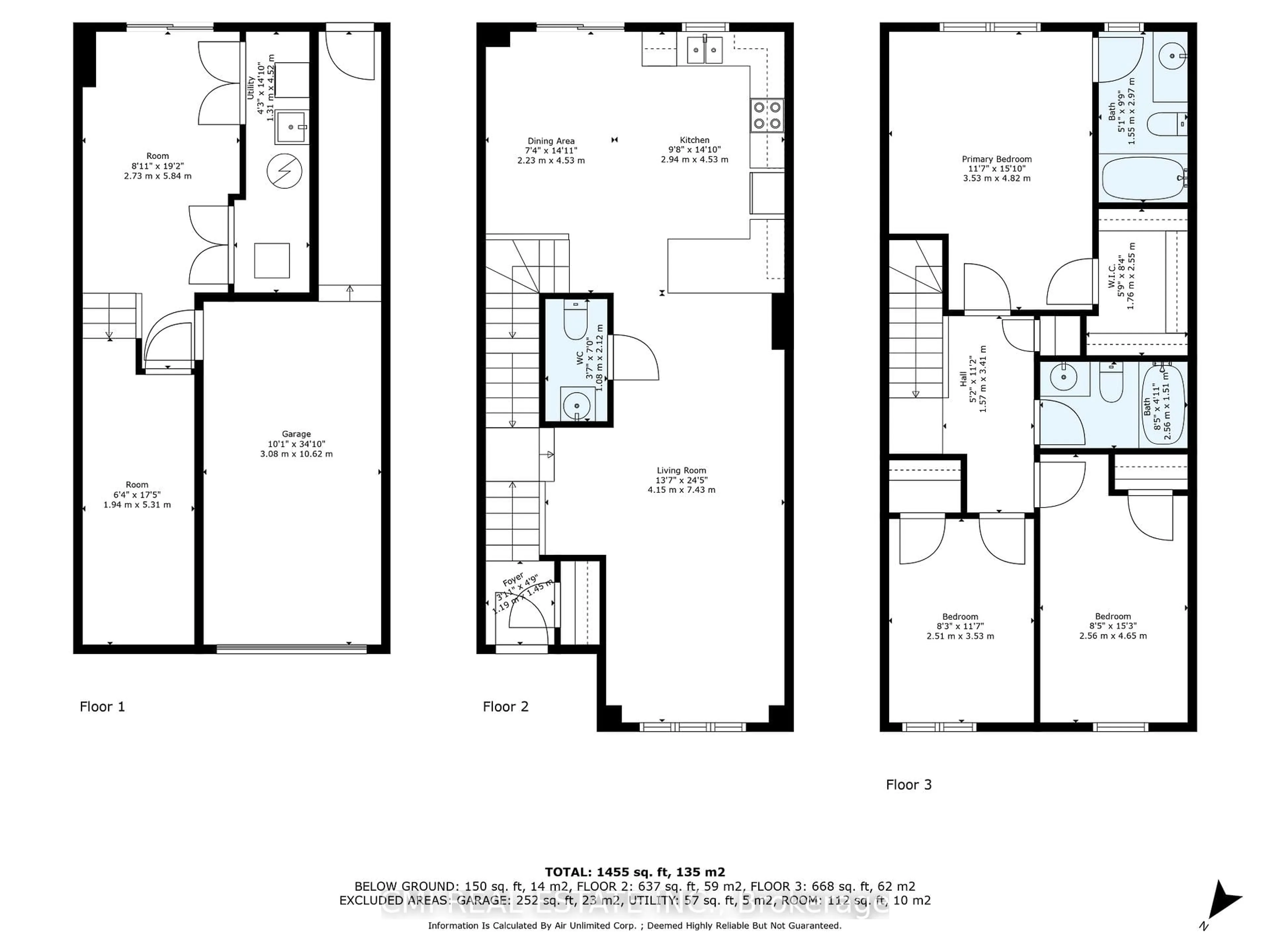 Floor plan for 39 Sea Drifter Cres, Brampton Ontario L6P 2S1