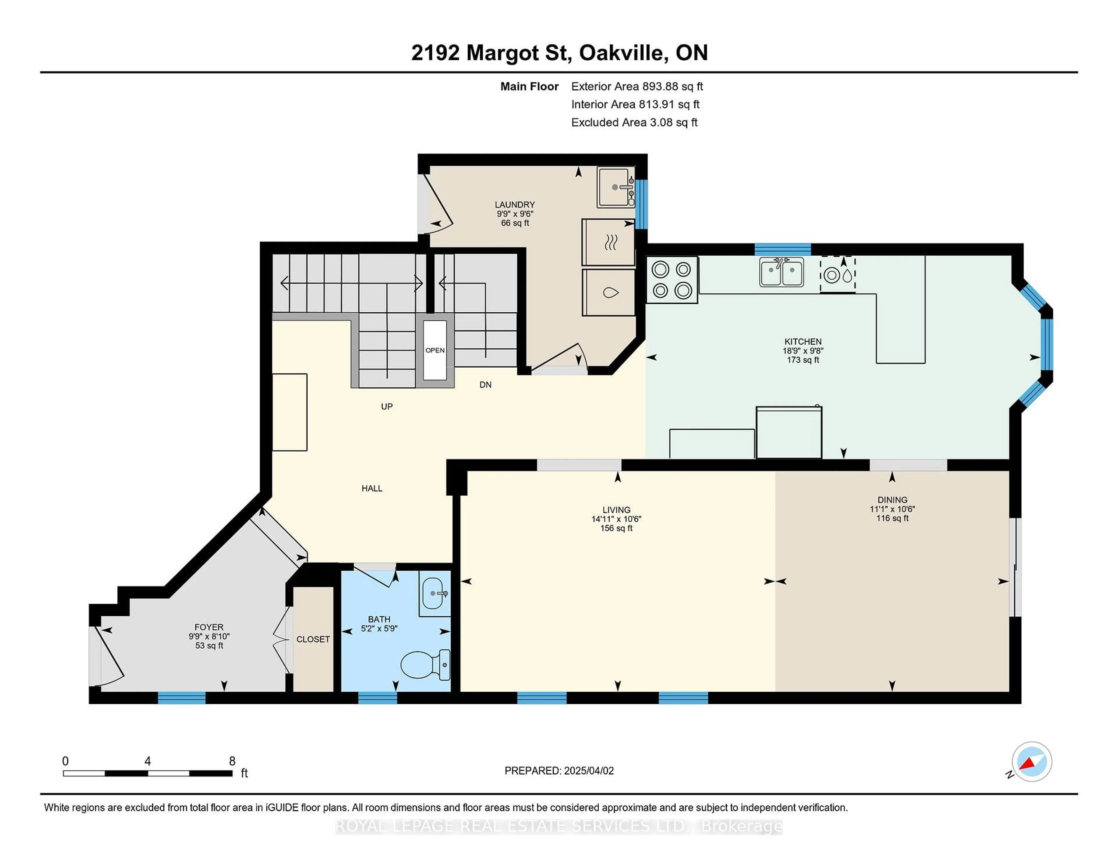 Floor plan for 2192 Margot St, Oakville Ontario L6H 3M1