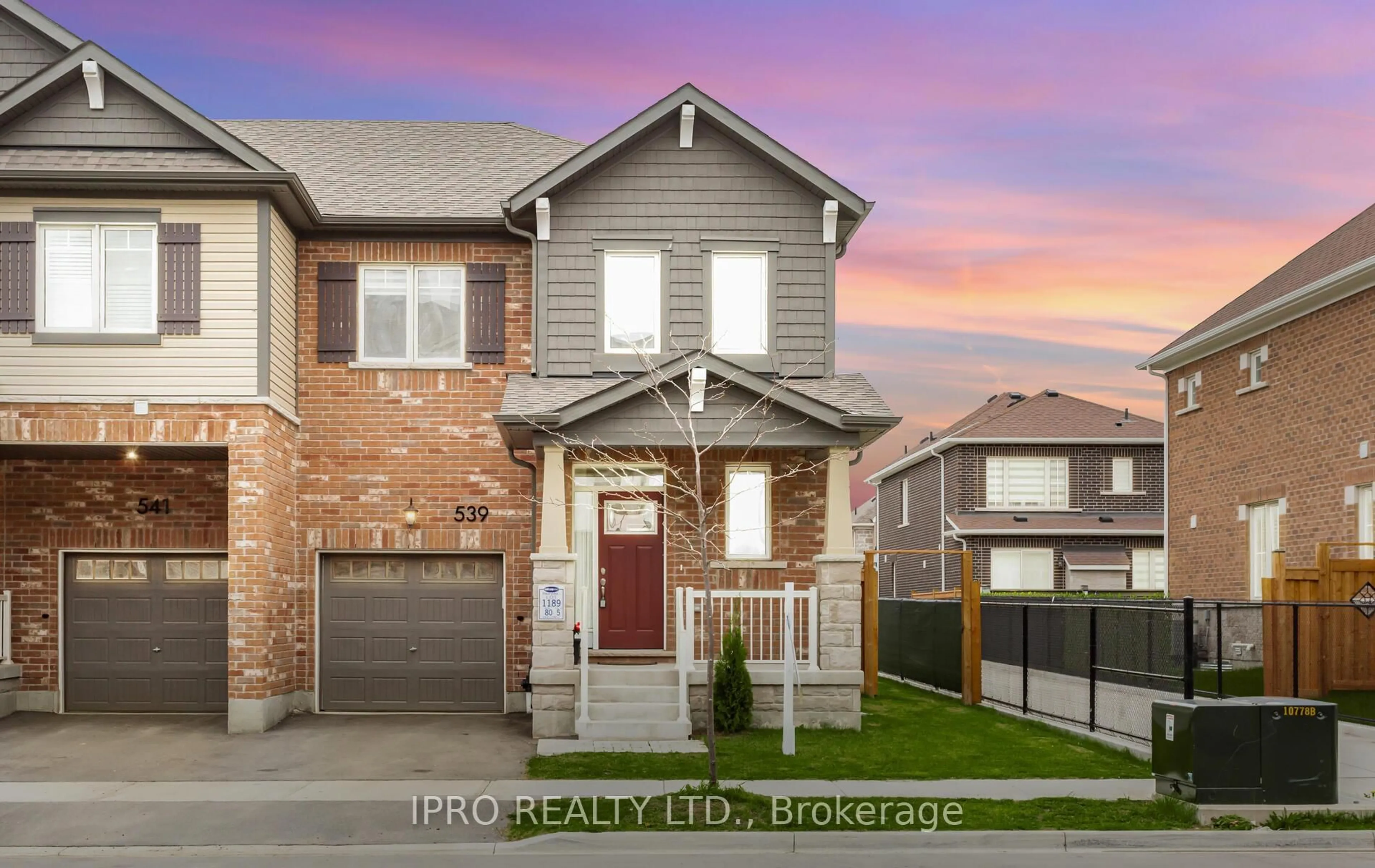 Home with brick exterior material, street for 539 Bellflower Crt, Milton Ontario L9T 1W5