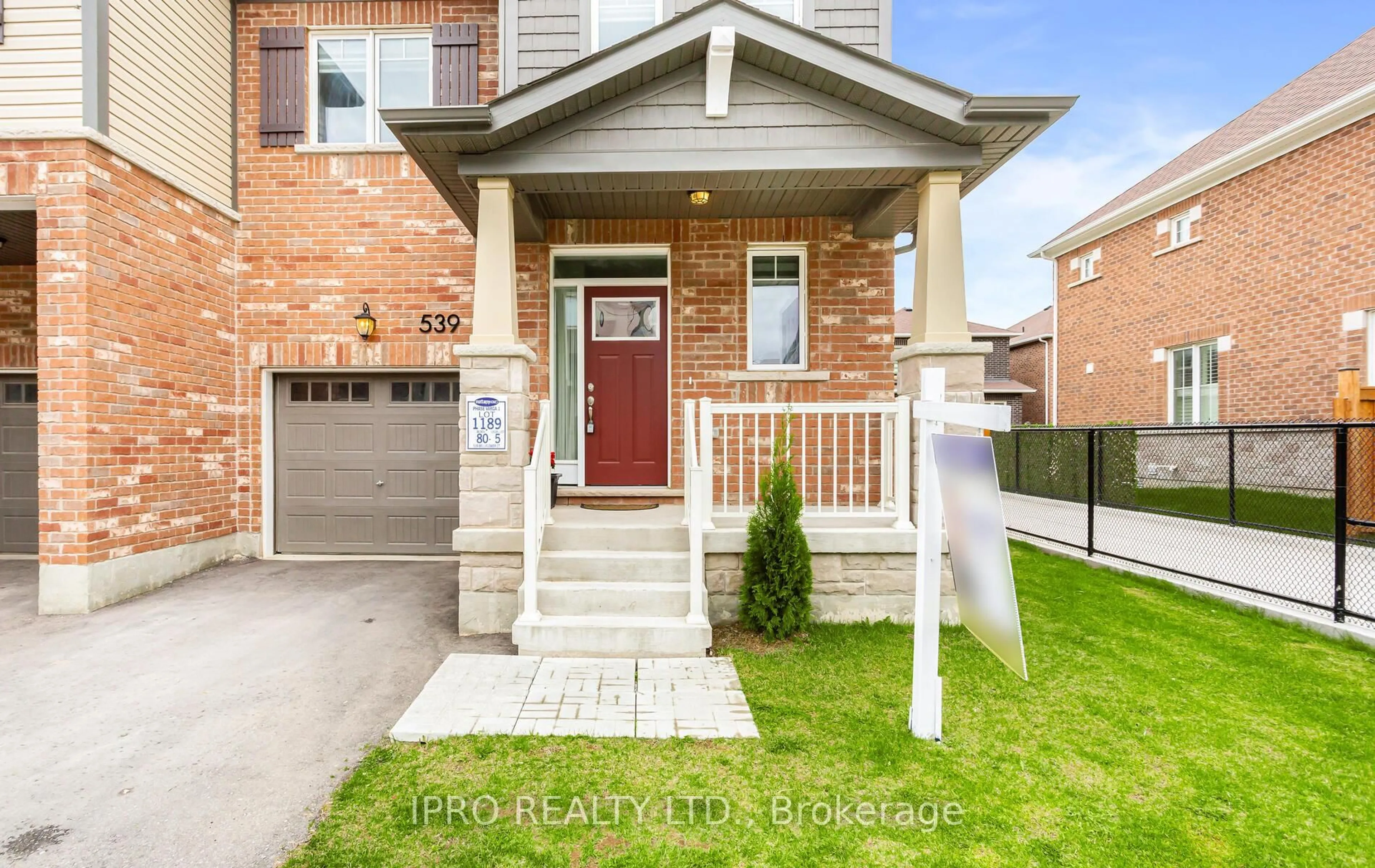 Home with brick exterior material, street for 539 Bellflower Crt, Milton Ontario L9T 1W5
