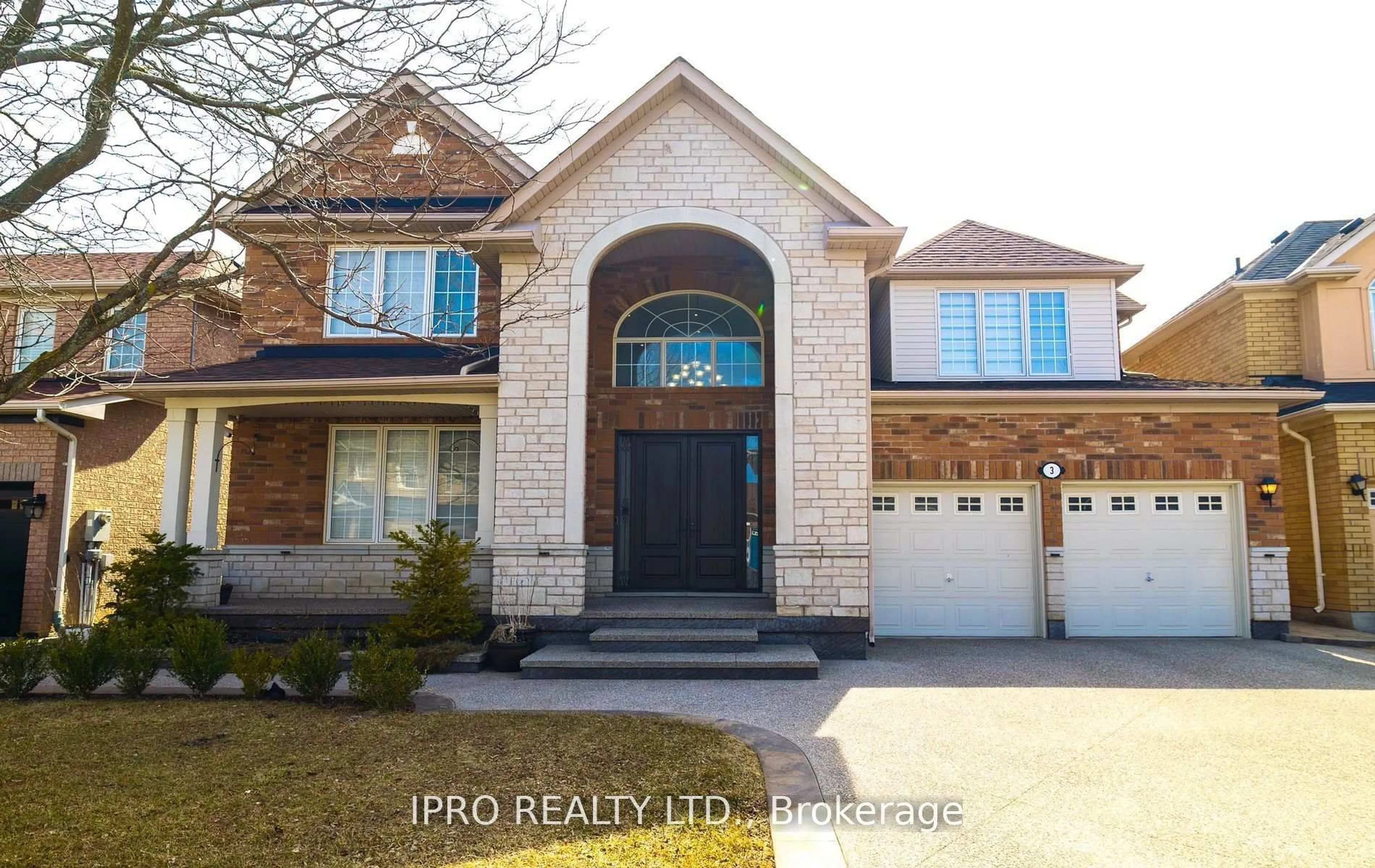 Home with brick exterior material, street for 3 Balmy Way, Brampton Ontario L6P 1L2
