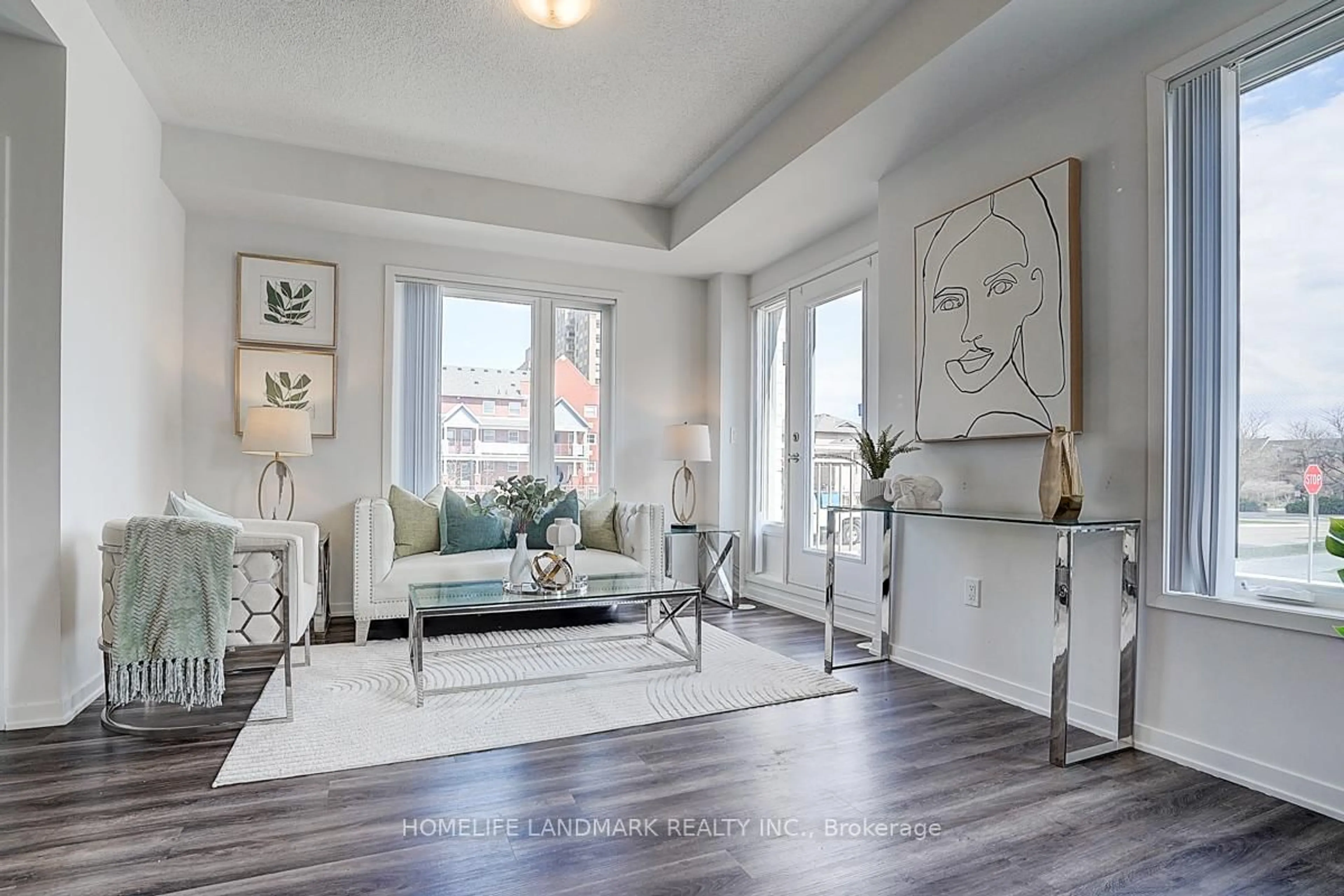 Living room with furniture, unknown for 10 Lloyd Janes Lane #191, Toronto Ontario M8V 0J6