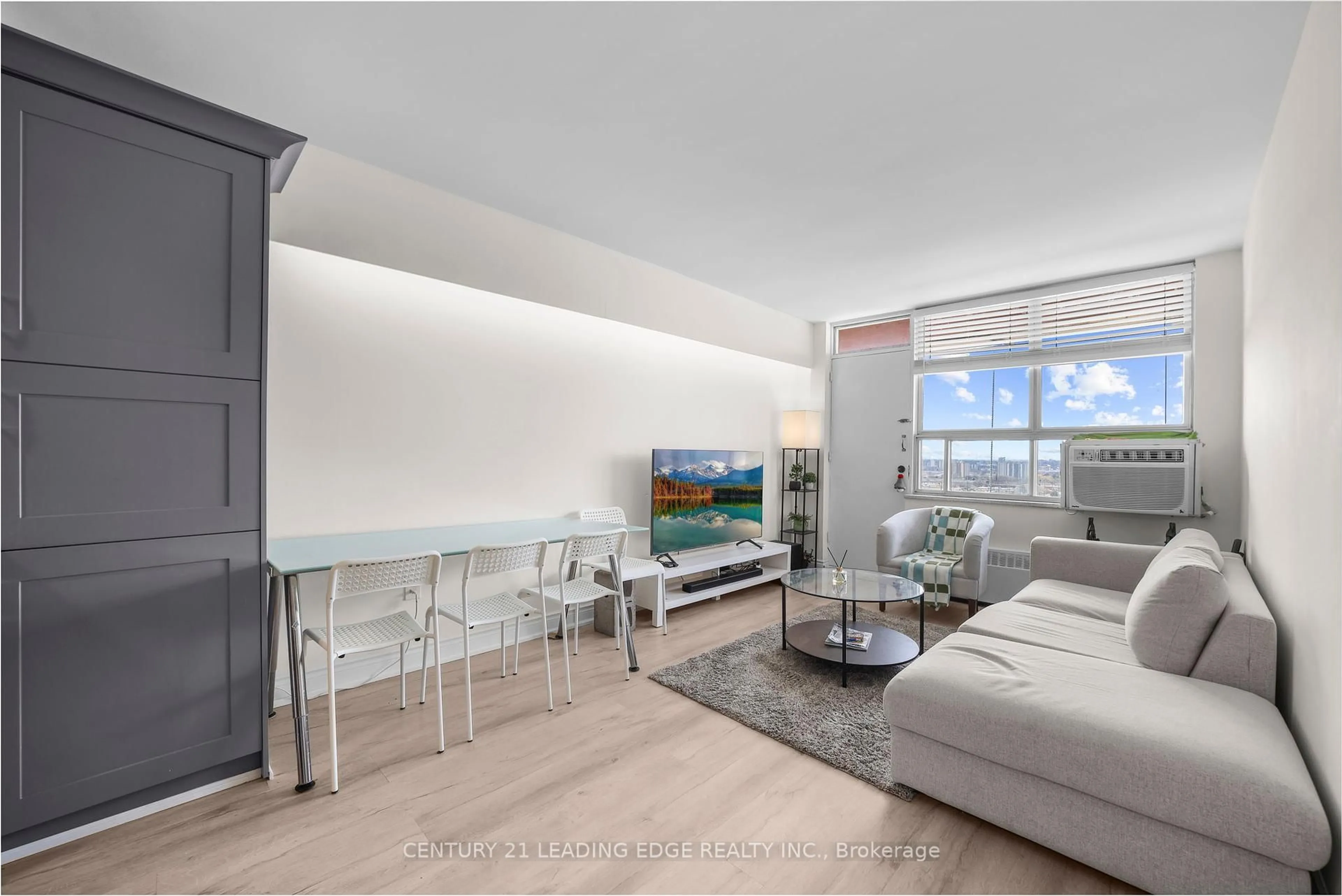 Living room with furniture, unknown for 100 Lotherton Ptwy #807, Toronto Ontario M6B 2G8
