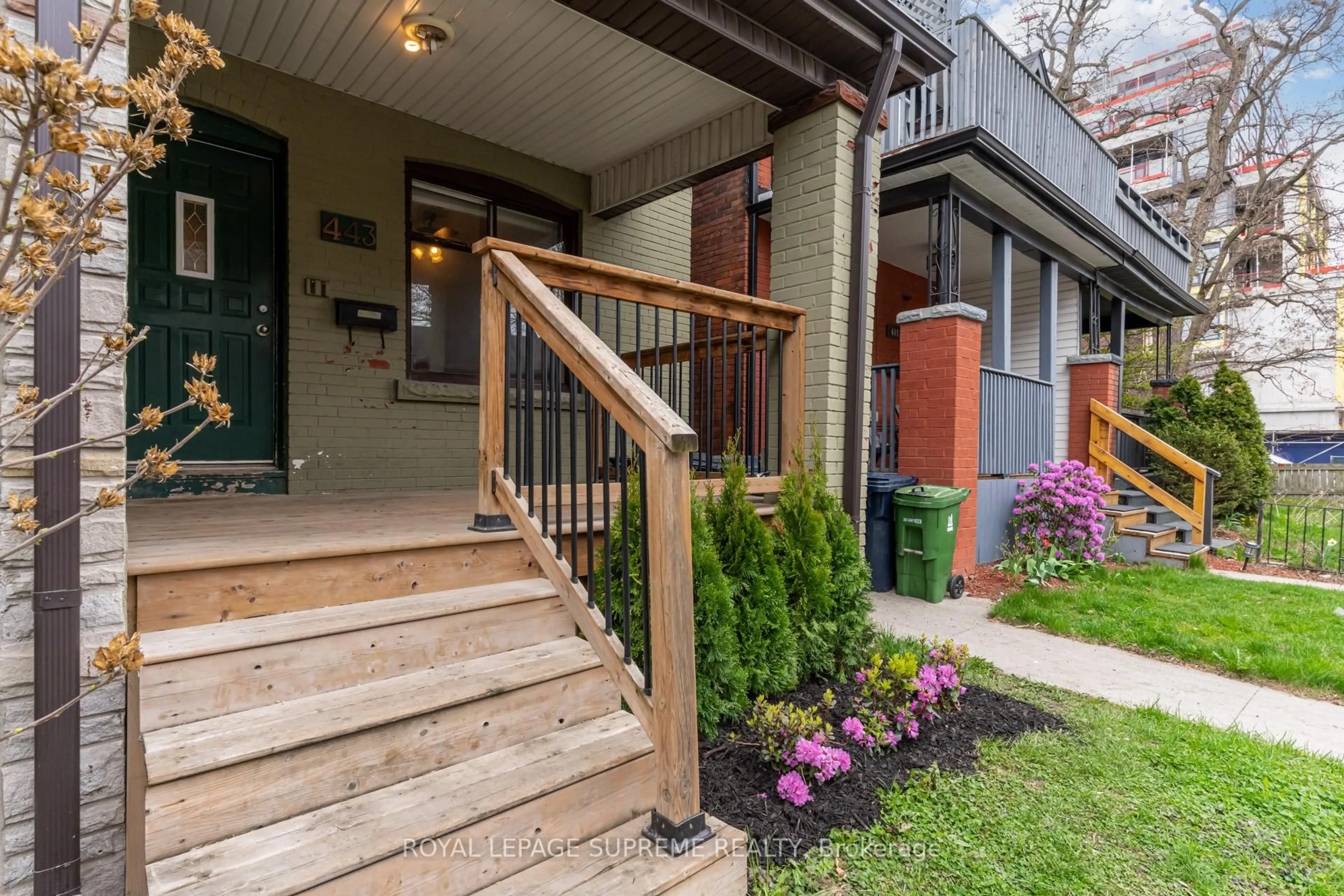 Home with brick exterior material, street for 443 Pacific Ave, Toronto Ontario M6P 2R3