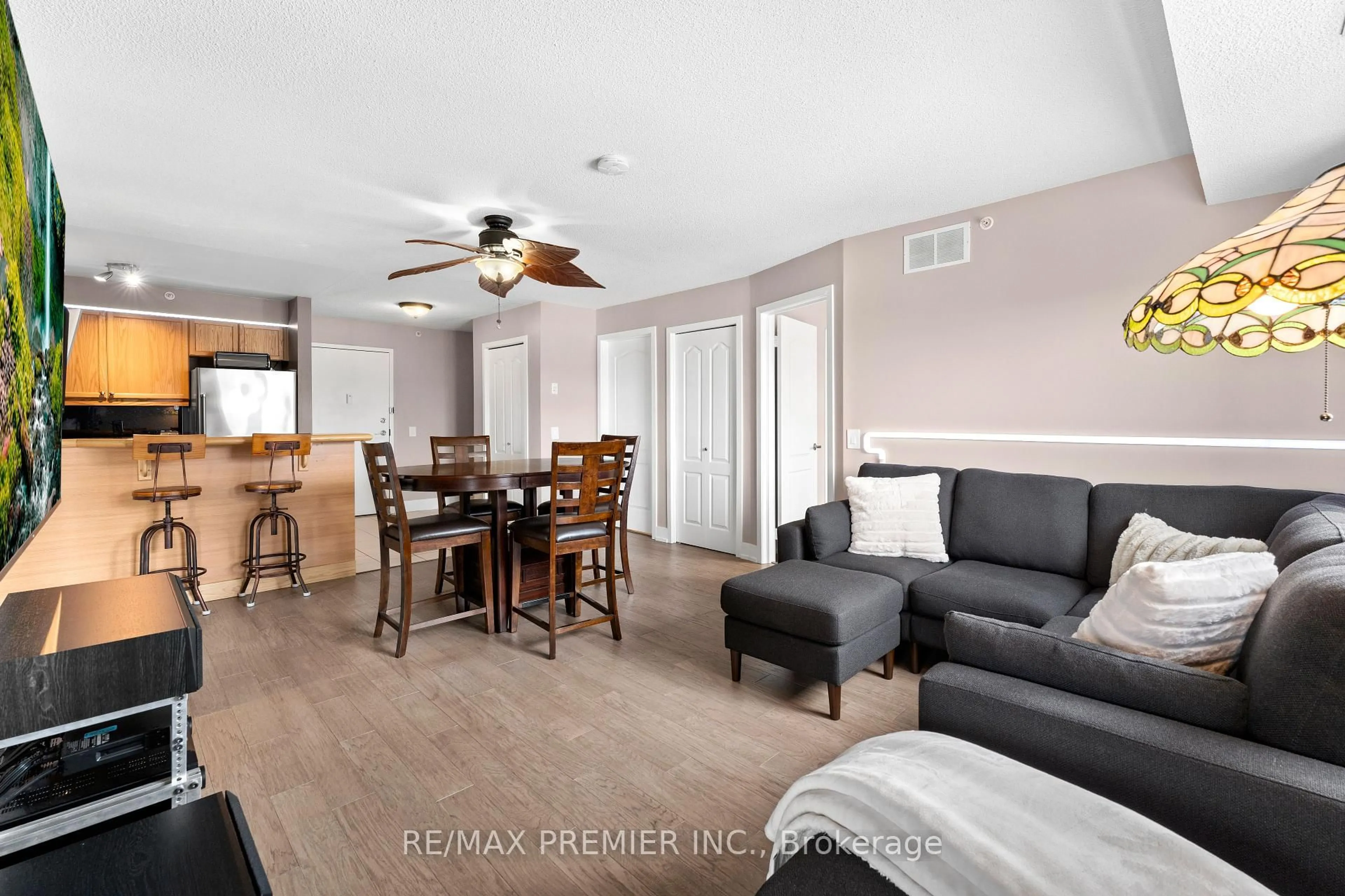 Living room with furniture, unknown for 8 Dayspring Circ #1404, Brampton Ontario L6P 2Z7
