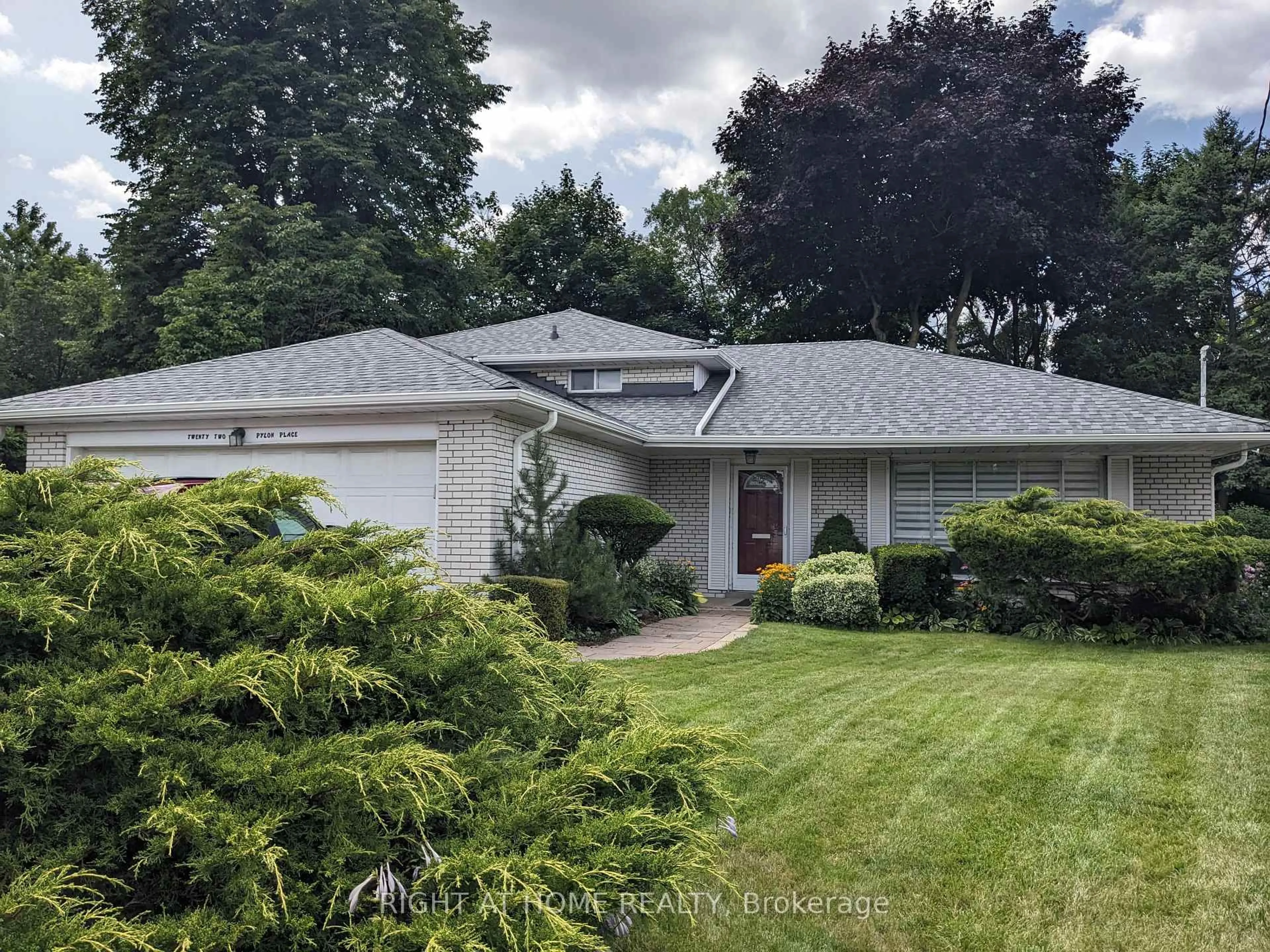 Home with vinyl exterior material, street for 22 Pylon Pl, Toronto Ontario M9W 2P3