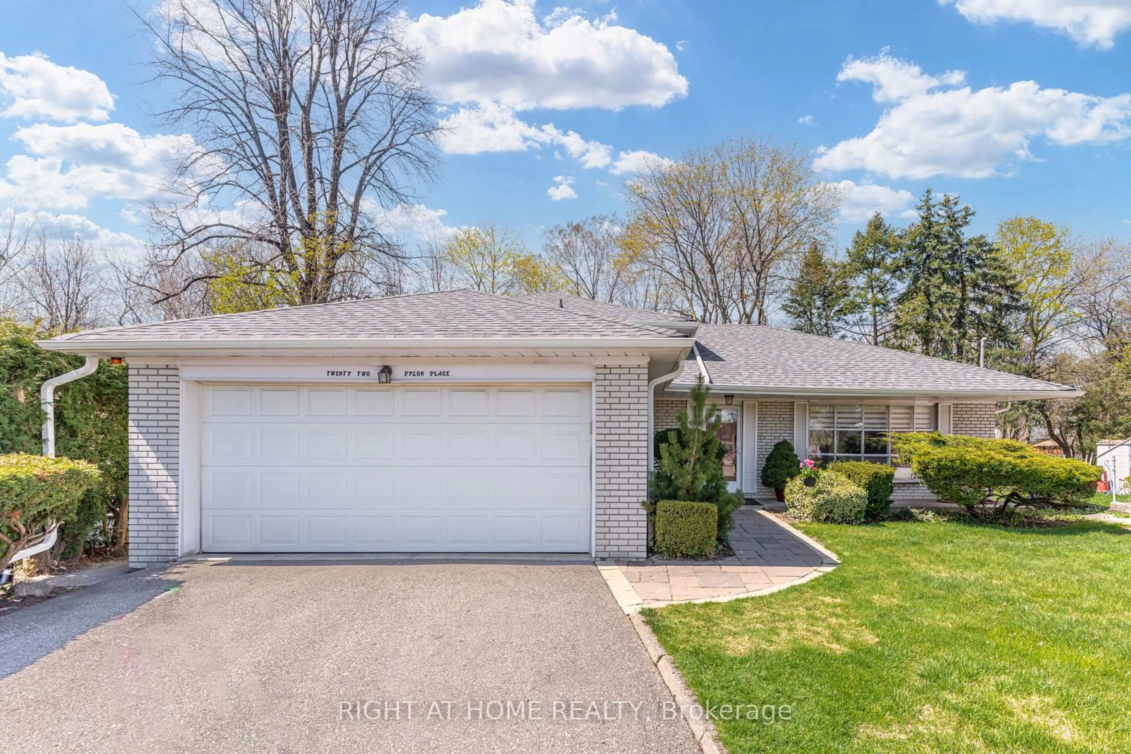 A pic from outside/outdoor area/front of a property/back of a property/a pic from drone, street for 22 Pylon Pl, Toronto Ontario M9W 2P3