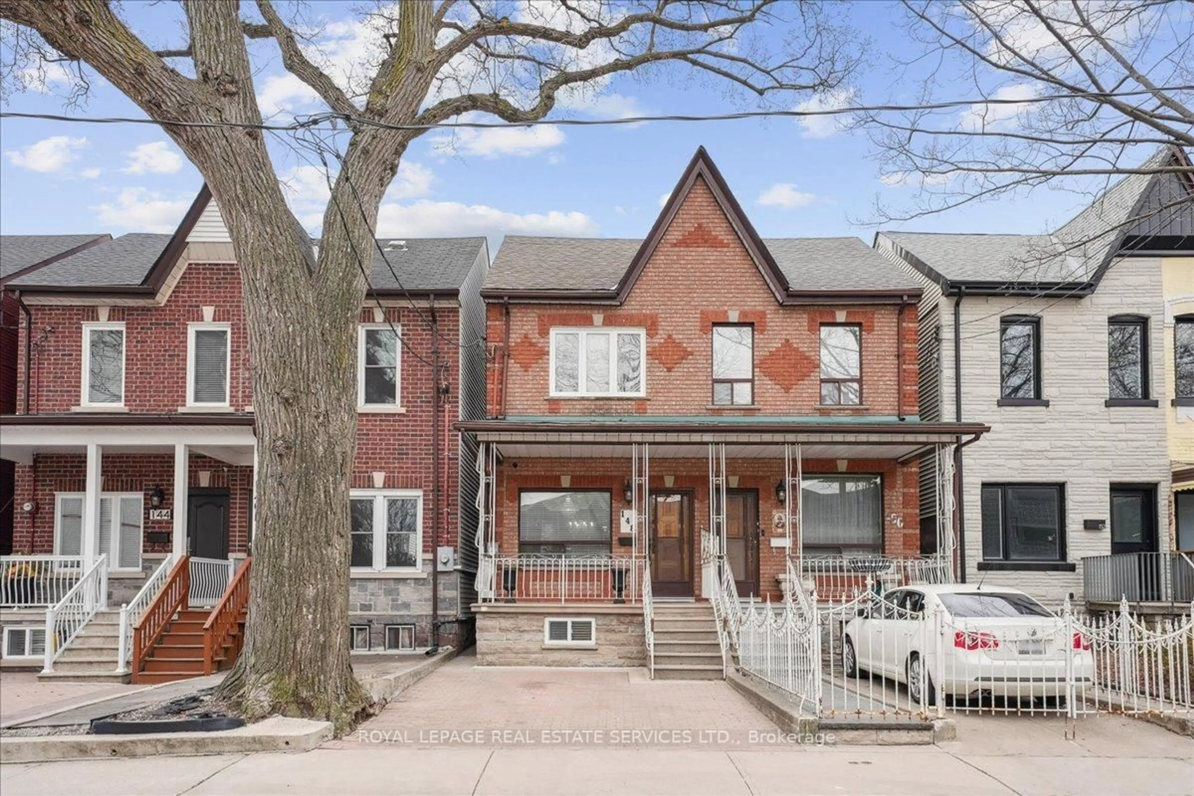Home with brick exterior material, street for 148 West Lodge Ave, Toronto Ontario M6K 2T5