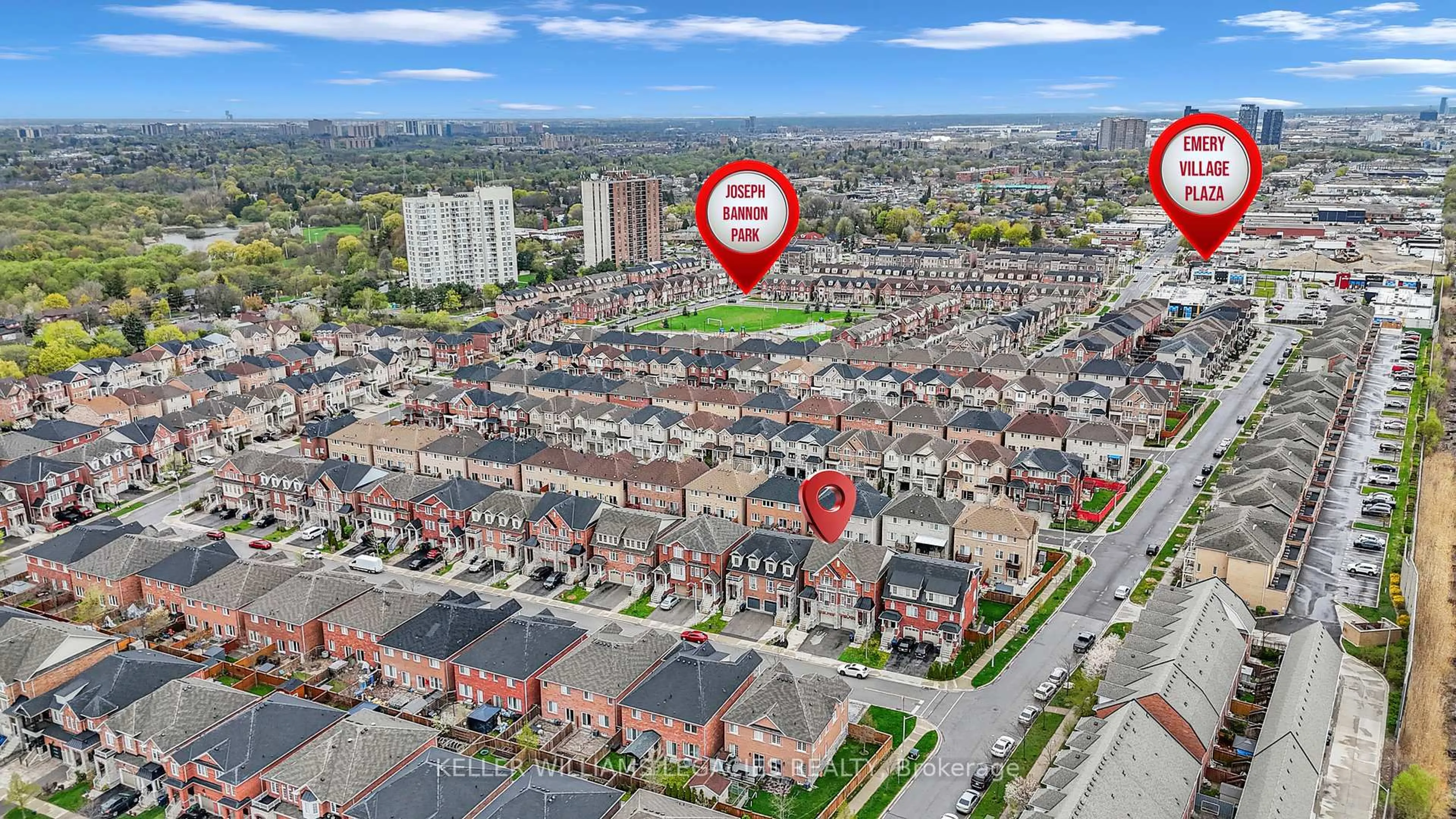 A pic from outside/outdoor area/front of a property/back of a property/a pic from drone, street for 8 Betty Nagle St, Toronto Ontario M9M 0E2