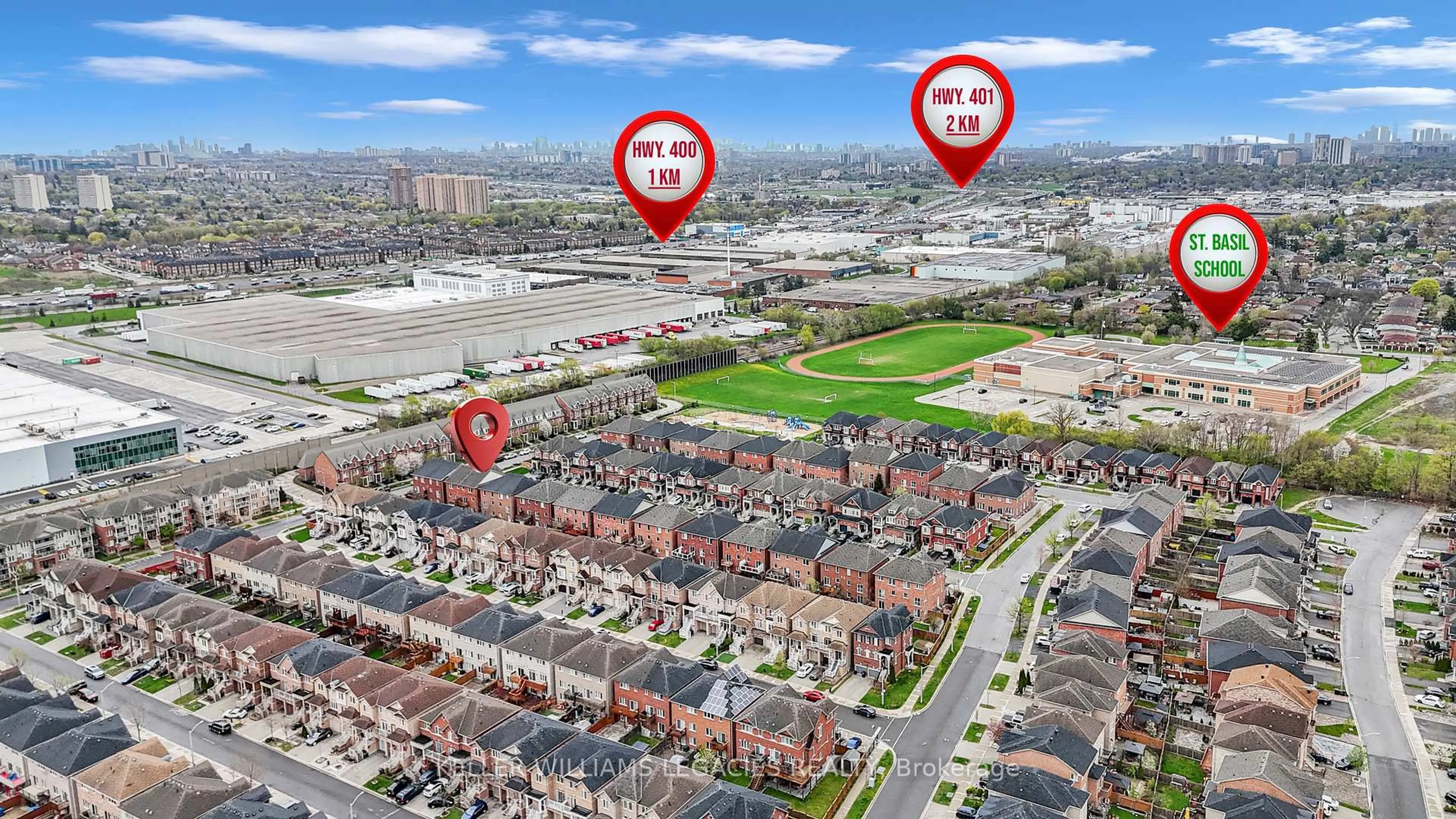 A pic from outside/outdoor area/front of a property/back of a property/a pic from drone, street for 8 Betty Nagle St, Toronto Ontario M9M 0E2