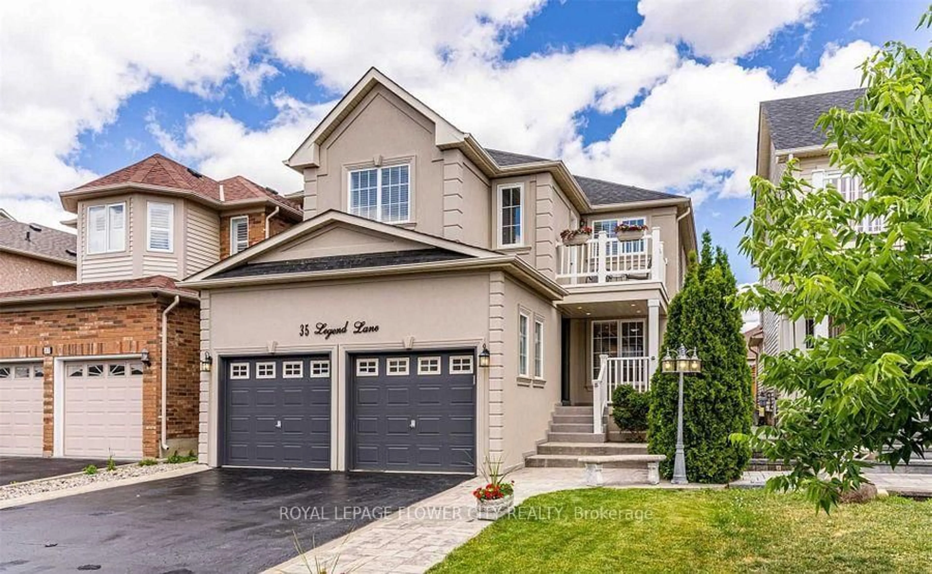 Home with brick exterior material, street for 35 Legend Lane, Brampton Ontario L6X 5B6