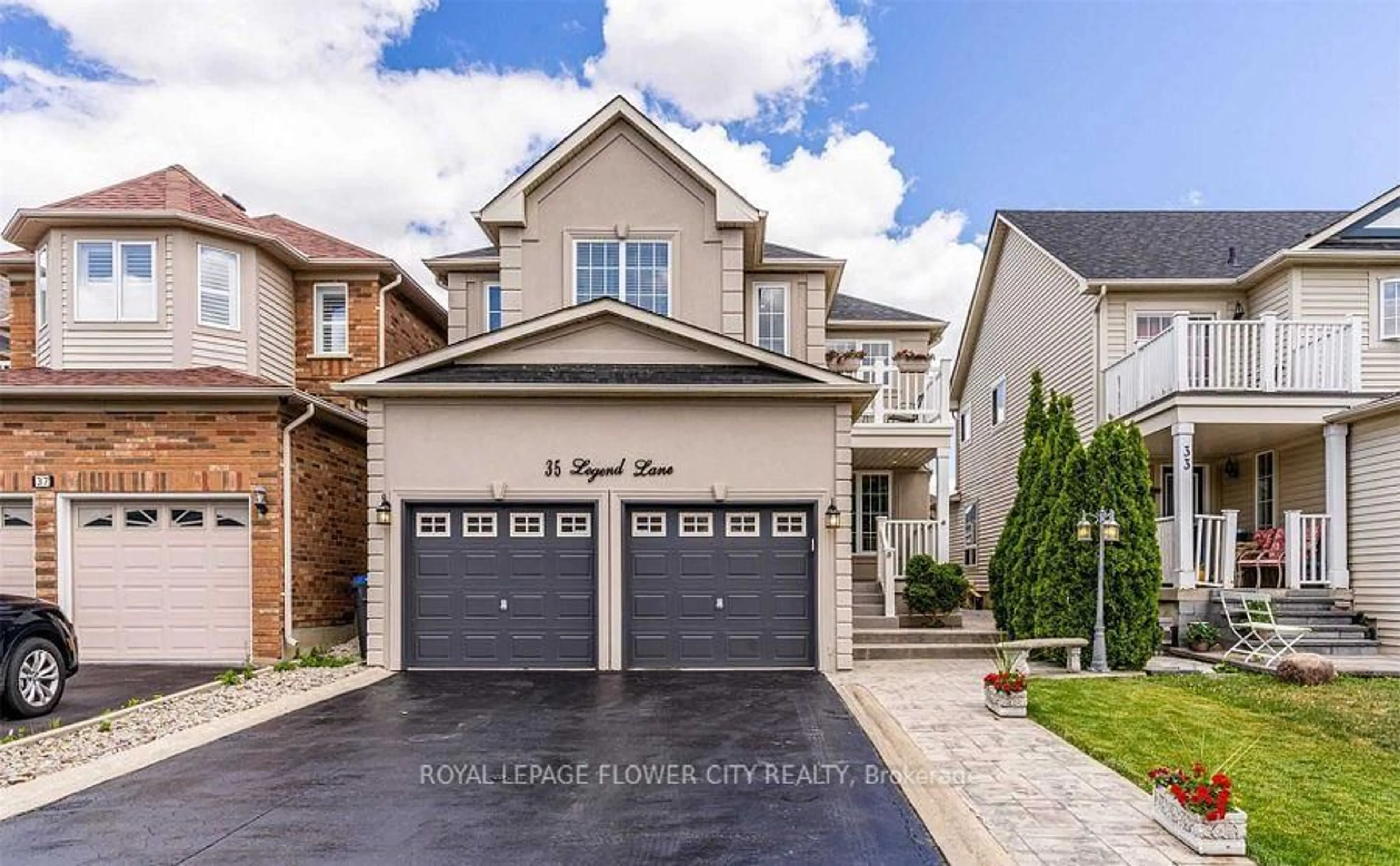 Home with brick exterior material, street for 35 Legend Lane, Brampton Ontario L6X 5B6
