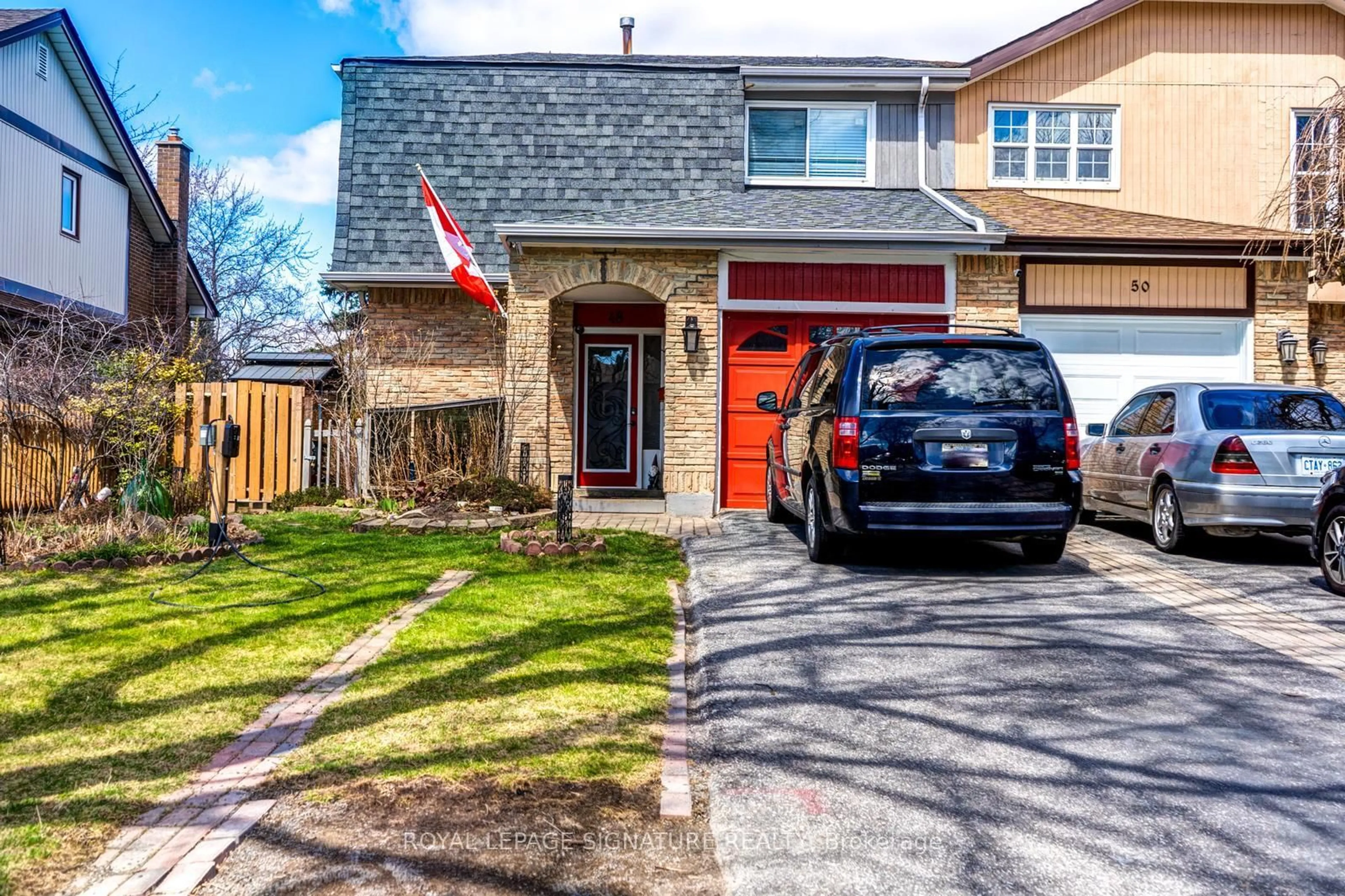 Home with brick exterior material, street for 48 Lawndale Cres, Brampton Ontario L6S 3L4