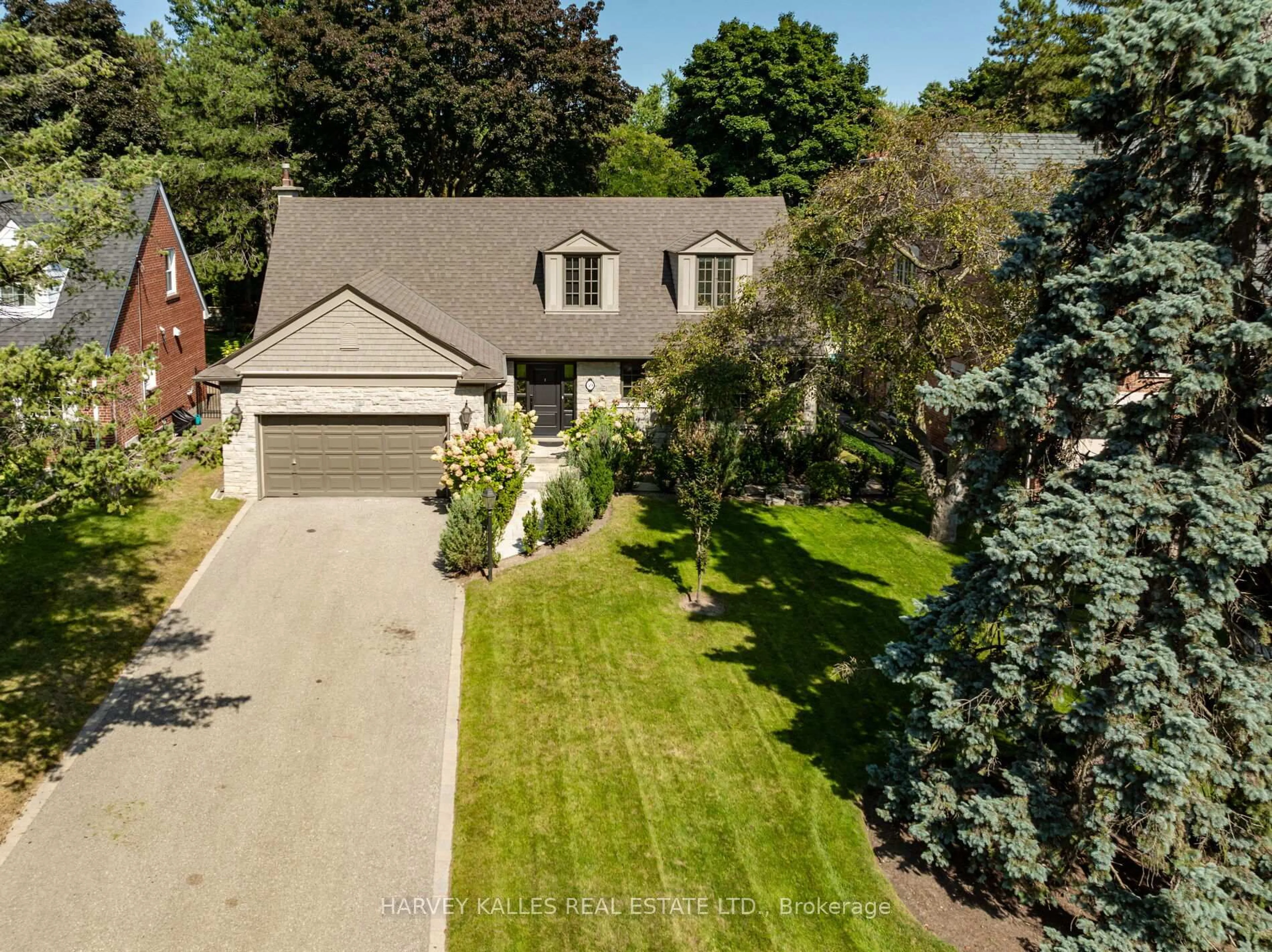 A pic from outside/outdoor area/front of a property/back of a property/a pic from drone, street for 59 Edgevalley Dr, Toronto Ontario M9A 4P2