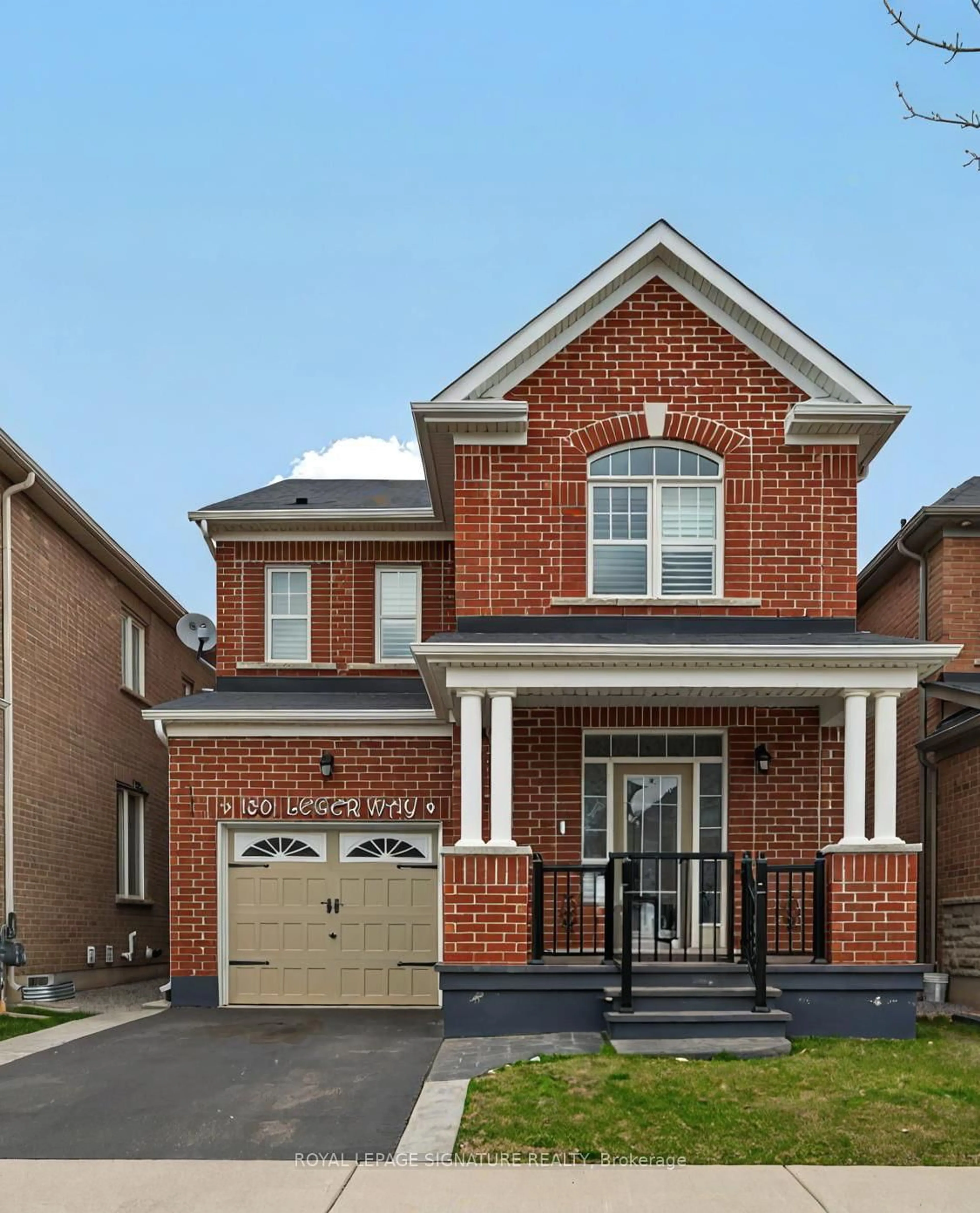 Home with brick exterior material, street for 1301 Leger Way, Milton Ontario L9E 1C9