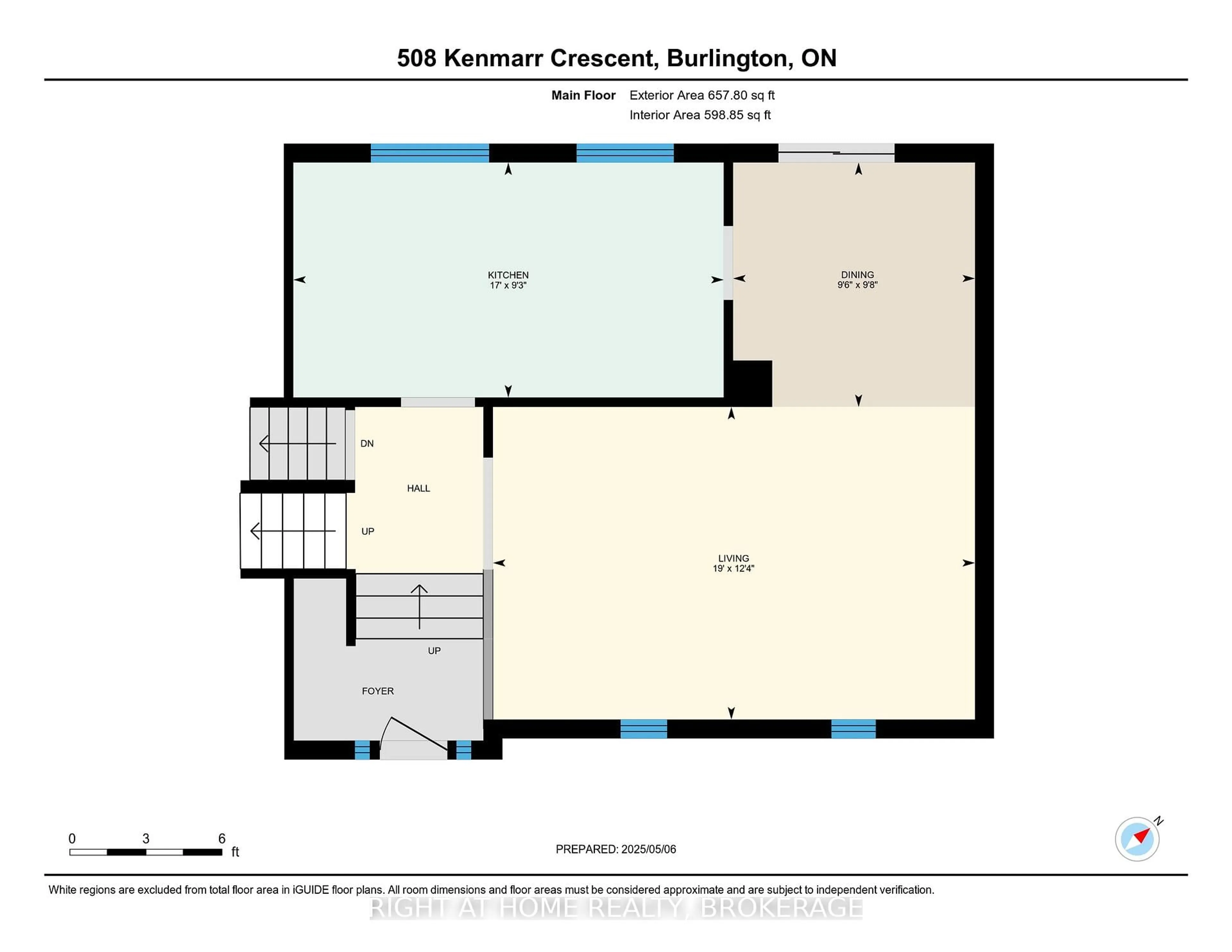 Floor plan for 508 Kenmarr Cres, Burlington Ontario L7L 4R7