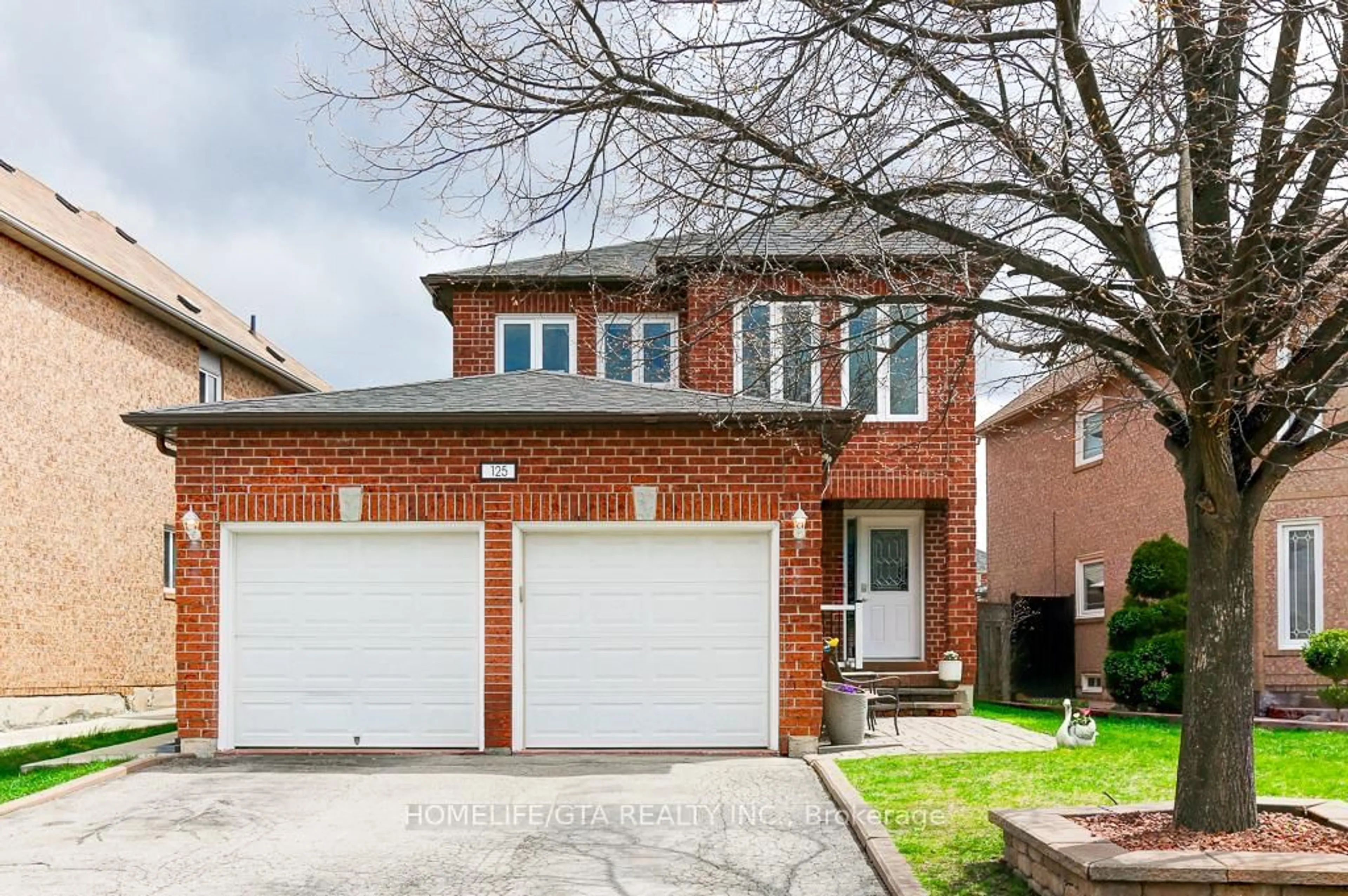 Home with brick exterior material, street for 125 Springview Dr, Brampton Ontario L6X 4K3