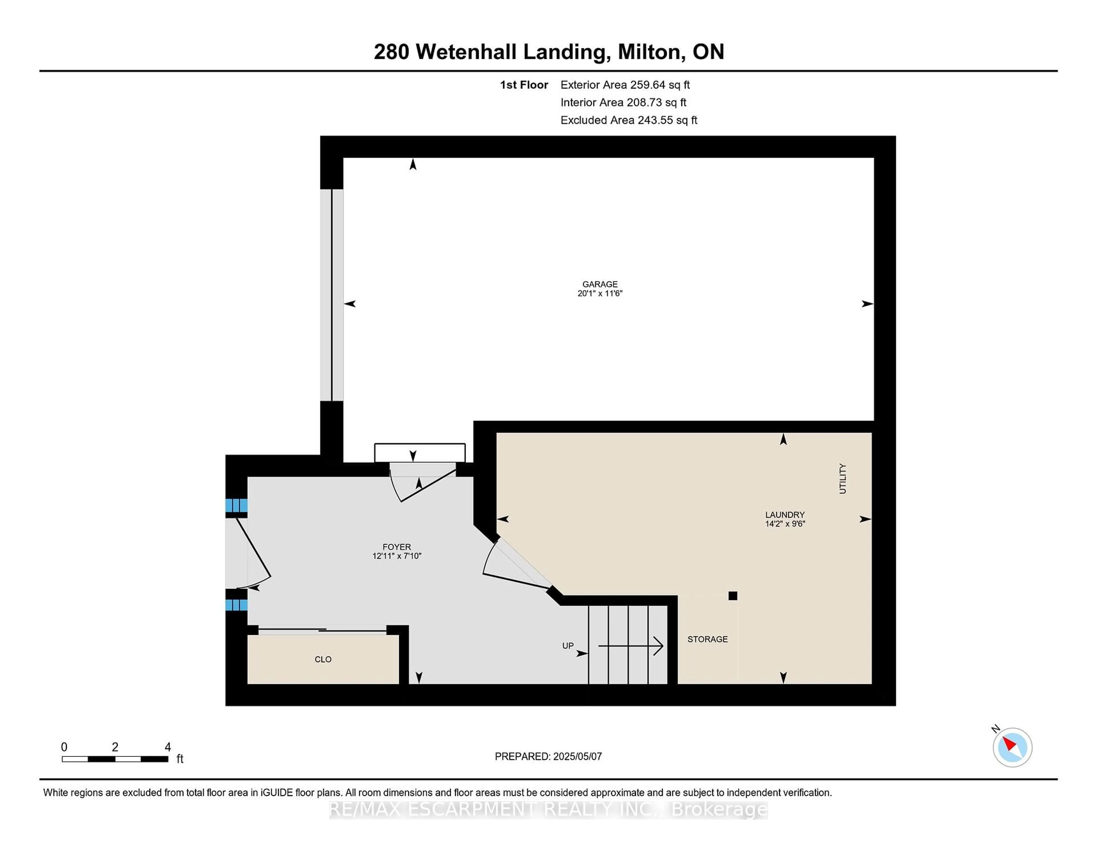 Floor plan for 280 Wetenhall Landing, Milton Ontario L9T 7B5