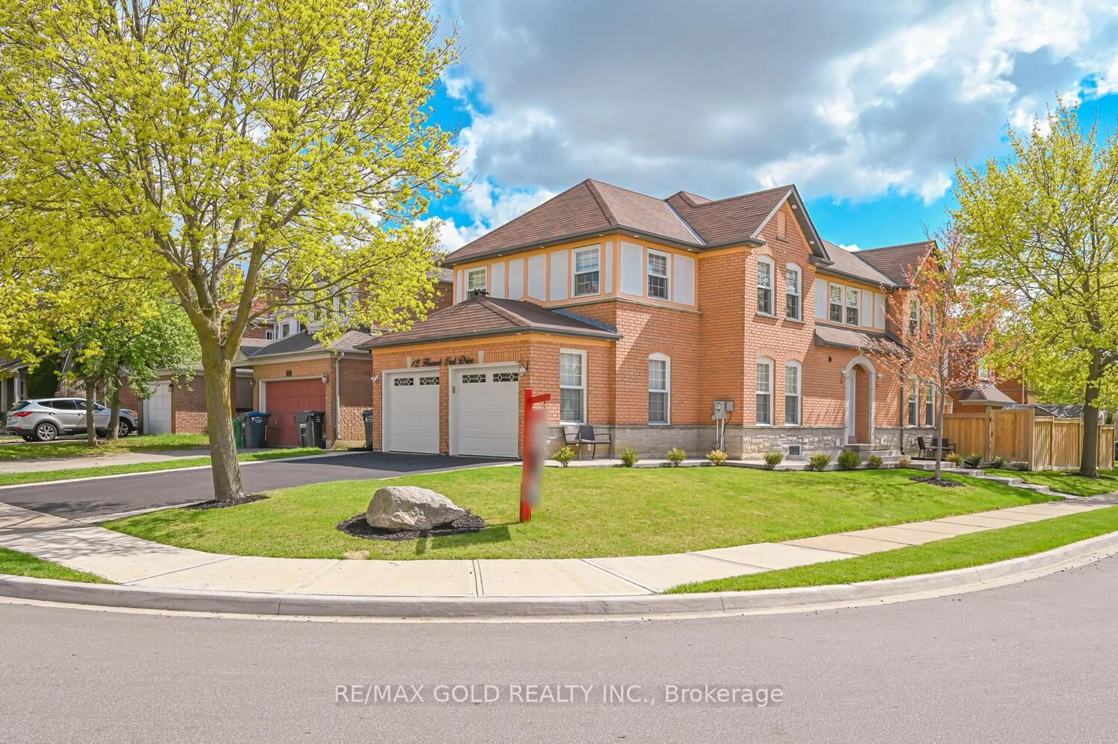 Home with brick exterior material, street for 12 Horned Owl Dr, Brampton Ontario L6R 1C6