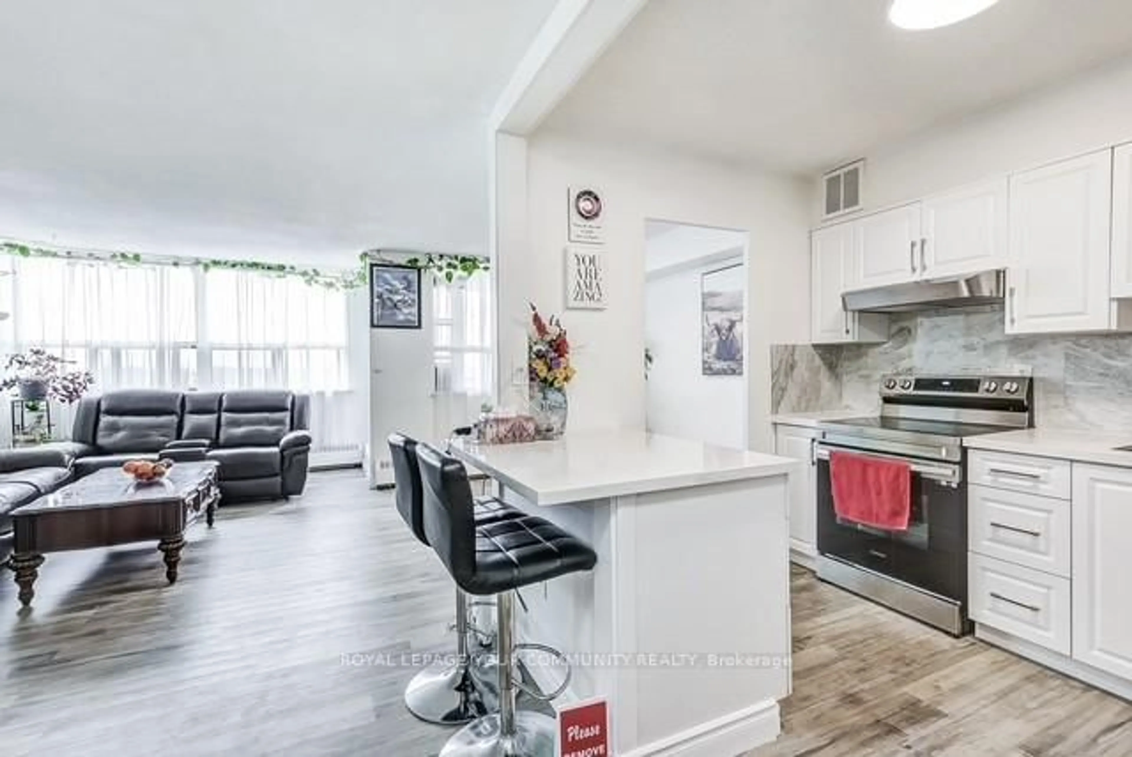 Open concept kitchen, unknown for 451 The West Mall Dr #1410, Toronto Ontario M9C 1G1