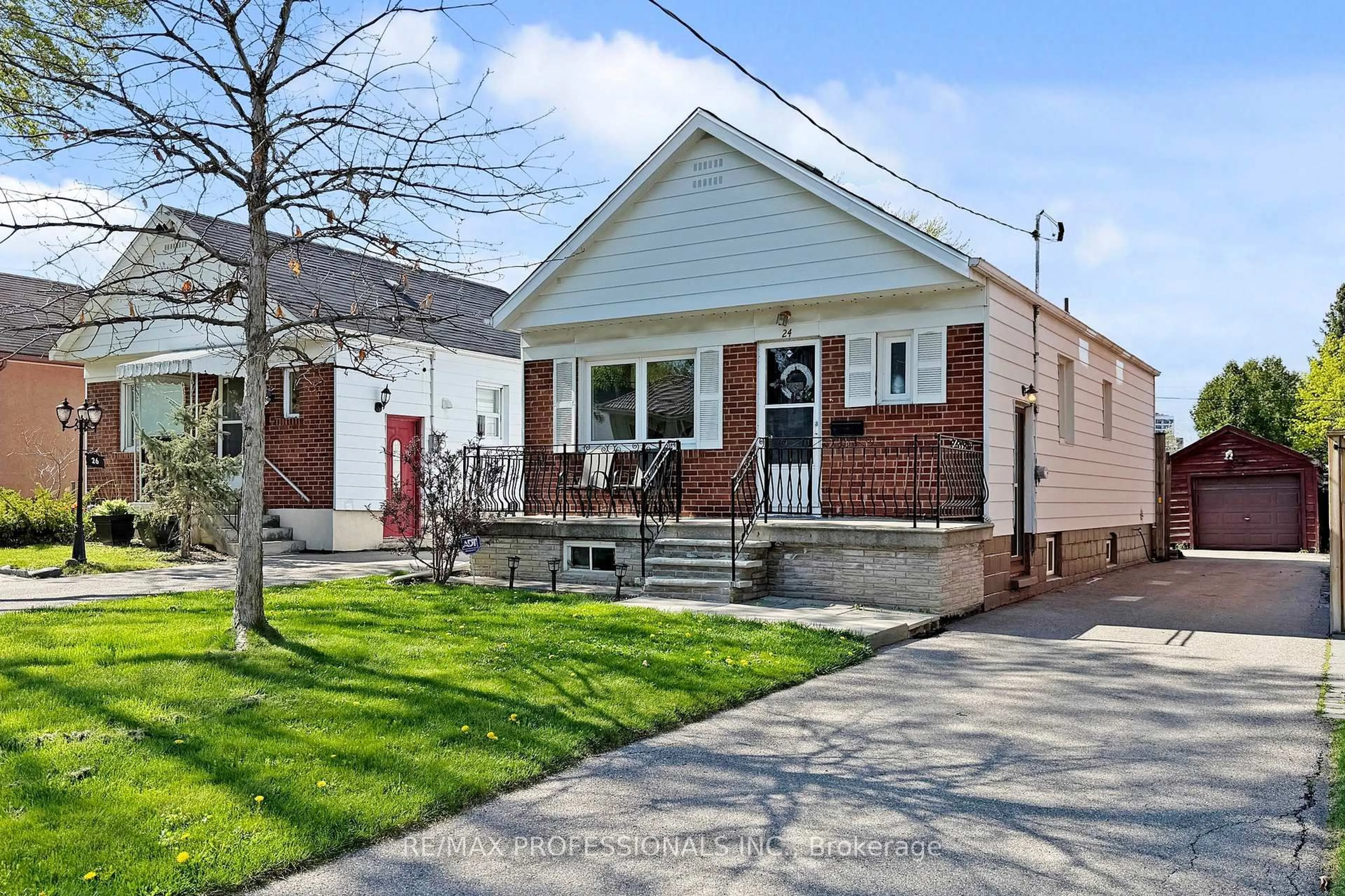 Home with brick exterior material, street for 24 Braeburn Ave, Toronto Ontario M9P 2J3