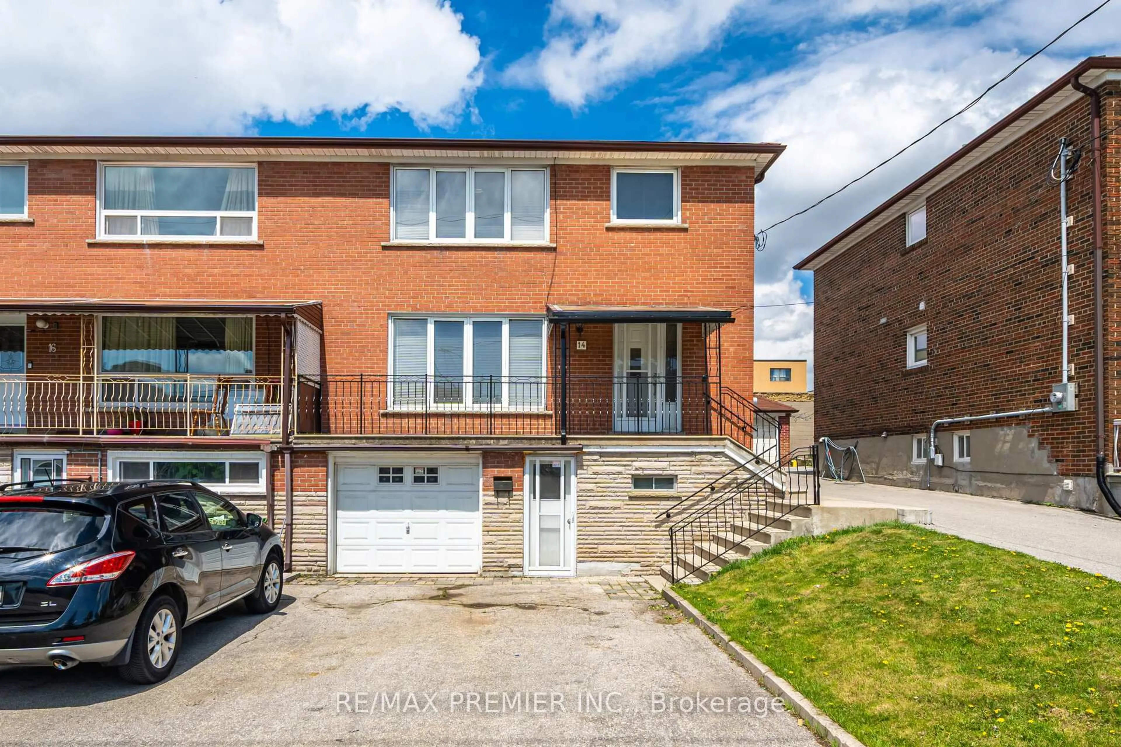 Home with brick exterior material, street for 14 Rainswood Crt, Toronto Ontario M3M 1G2