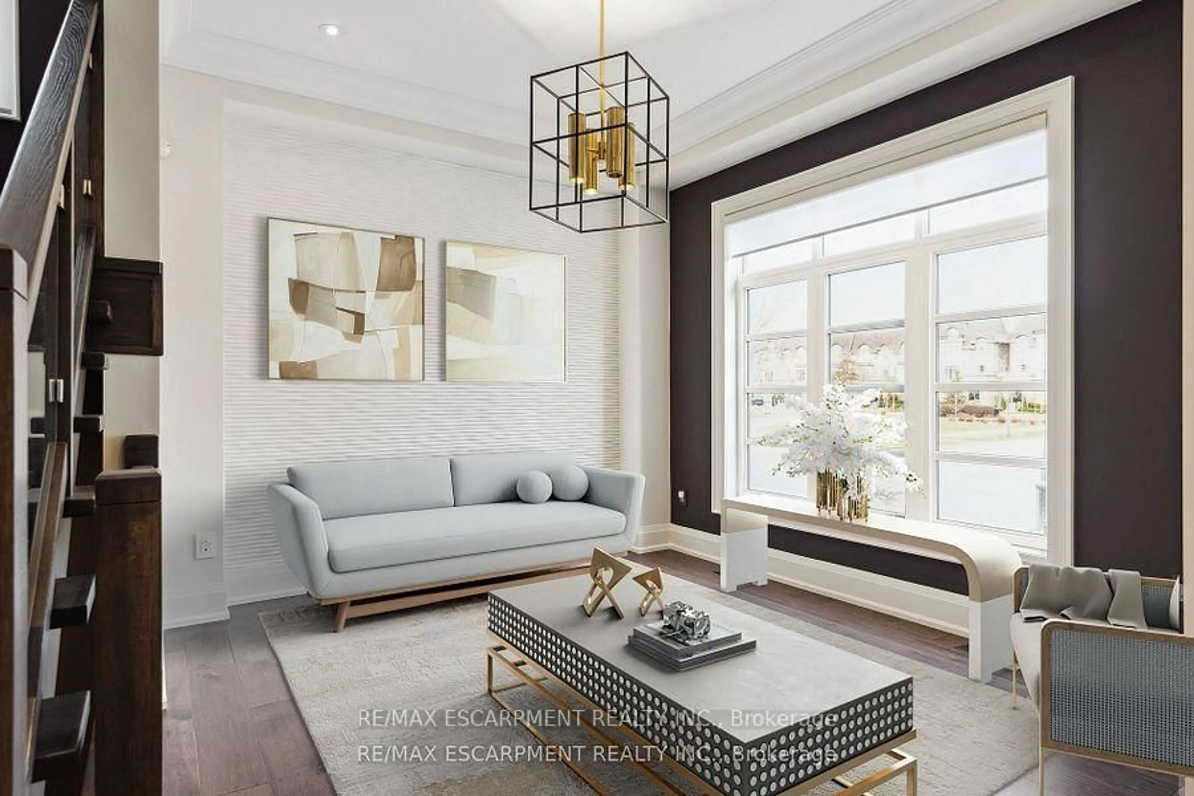 Living room with furniture, ceramic/tile floor for 282 Tudor Ave, Oakville Ontario L6K 2V5