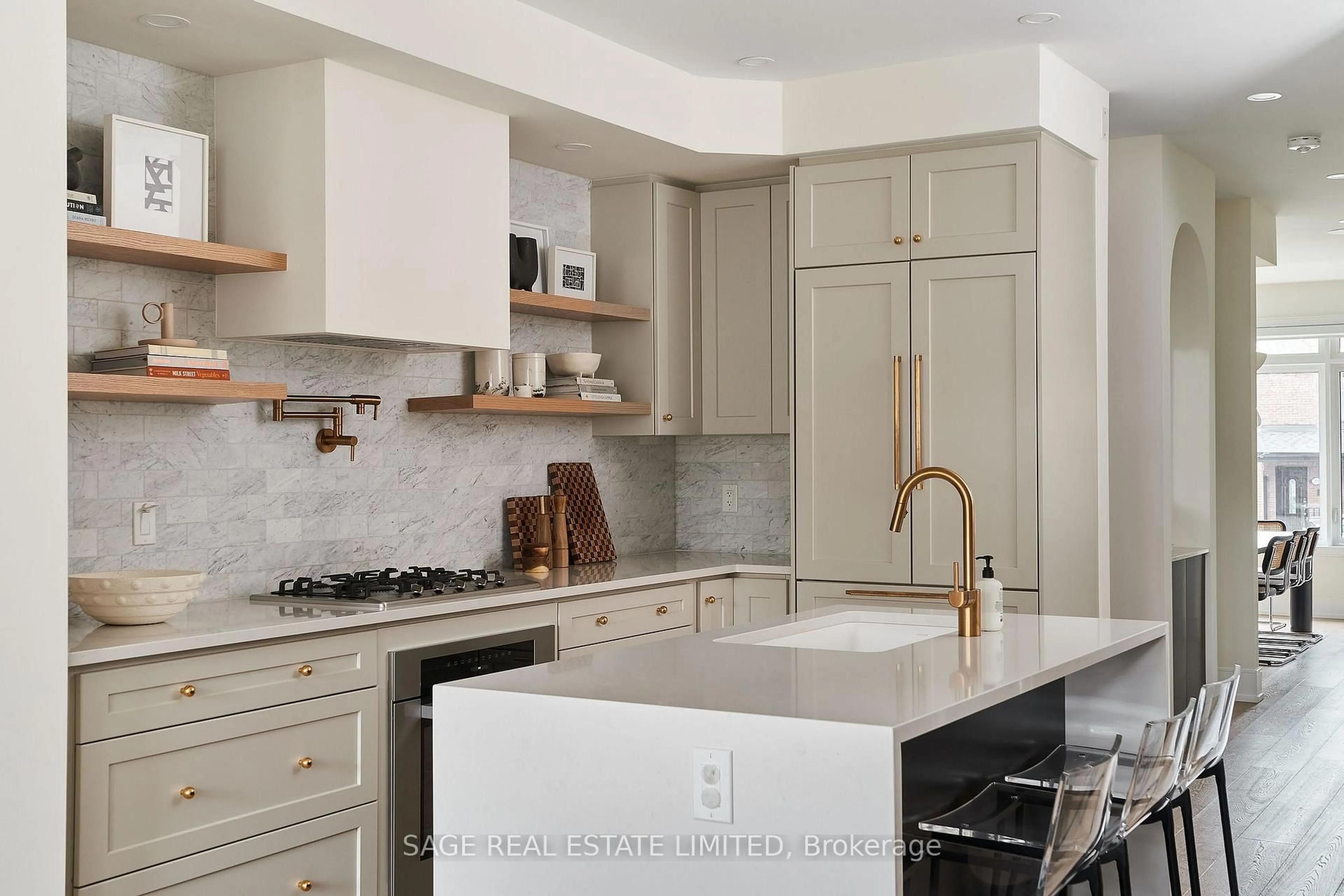 Contemporary kitchen, ceramic/tile floor for 179F Caledonia Rd, Toronto Ontario M6E 4S8