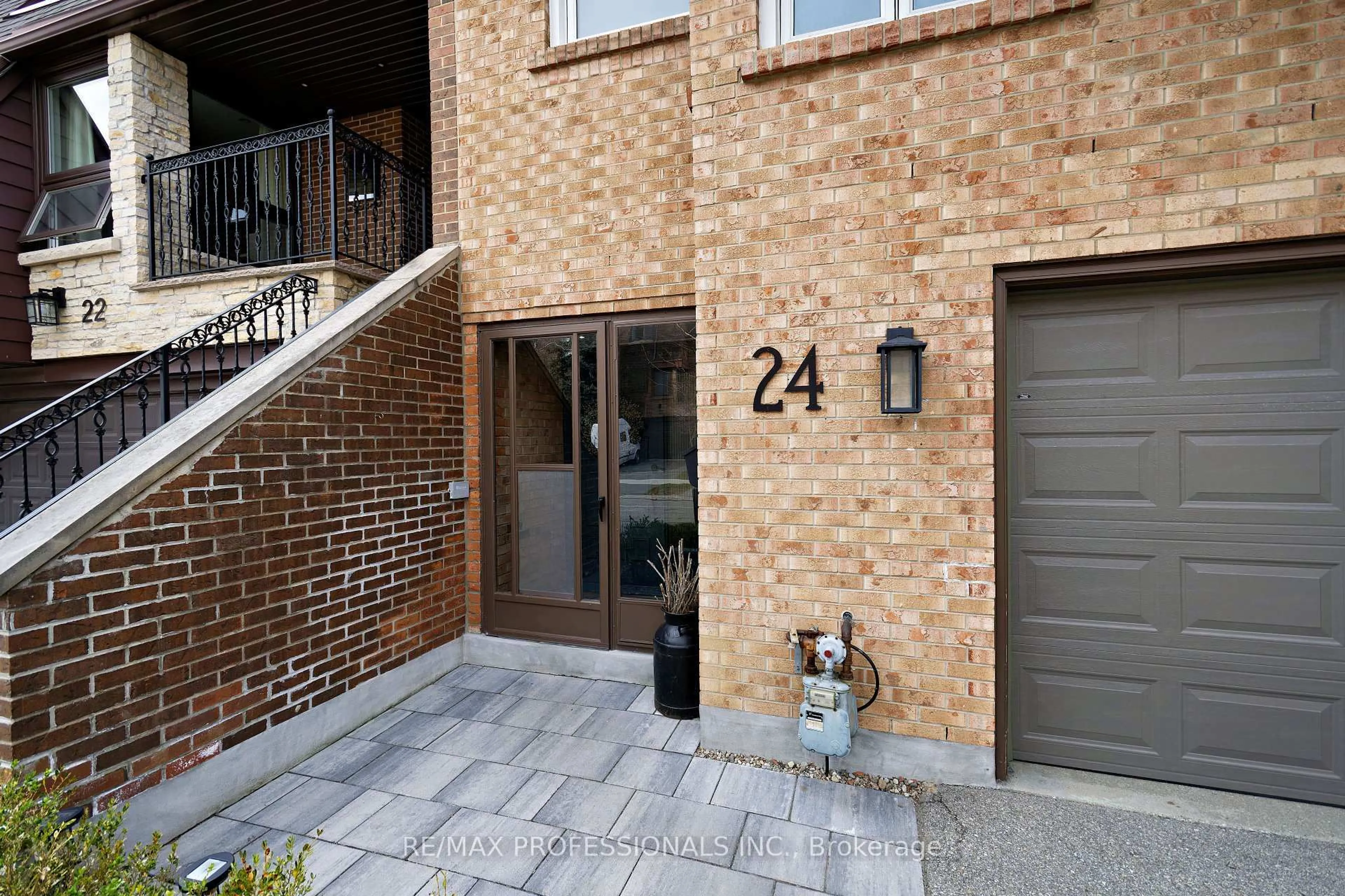 Home with brick exterior material, street for 24 Stoneham Rd, Toronto Ontario M9C 4Y8
