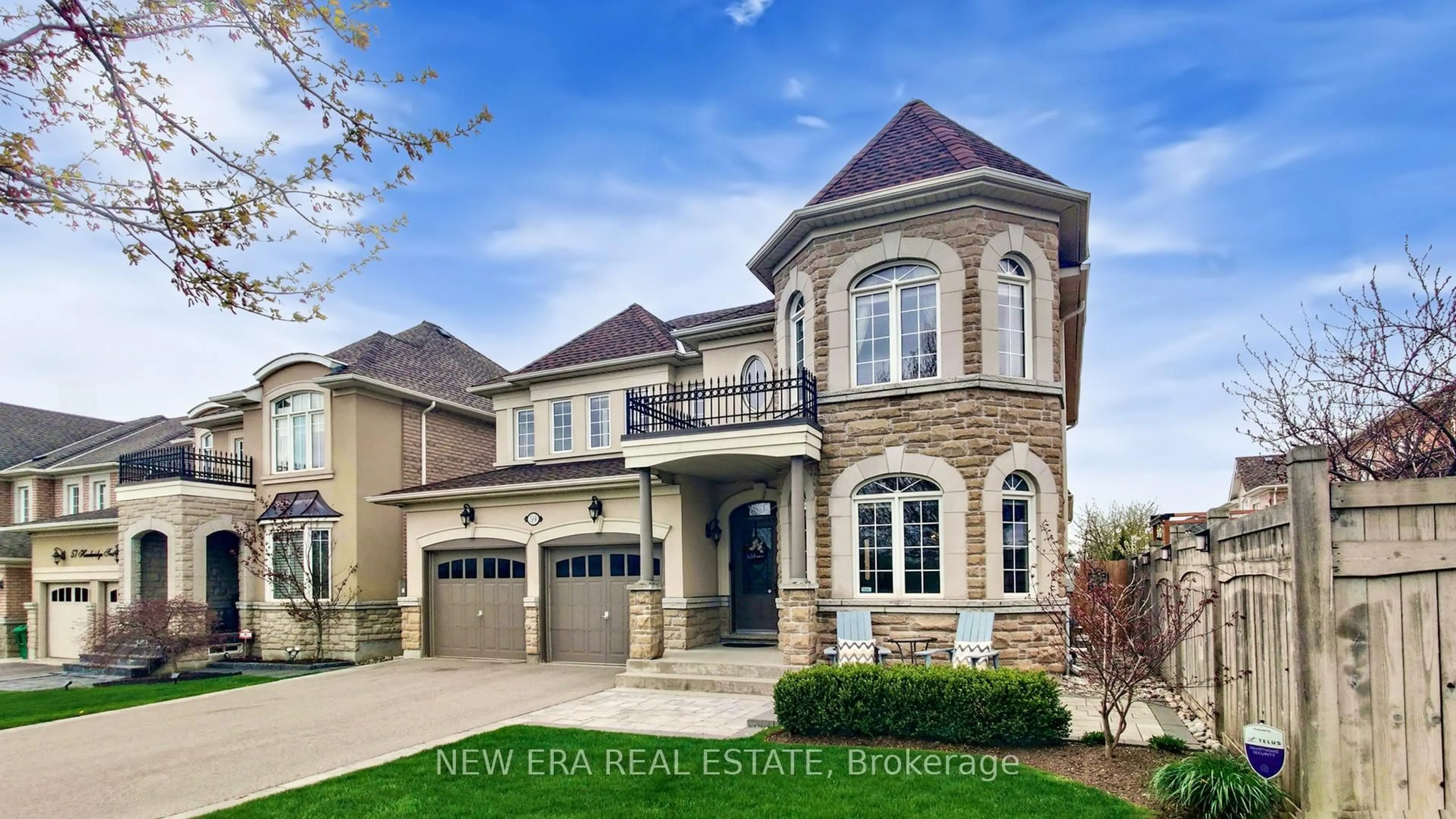 Home with brick exterior material, street for 59 Hawkridge Tr, Brampton Ontario L6P 2T6
