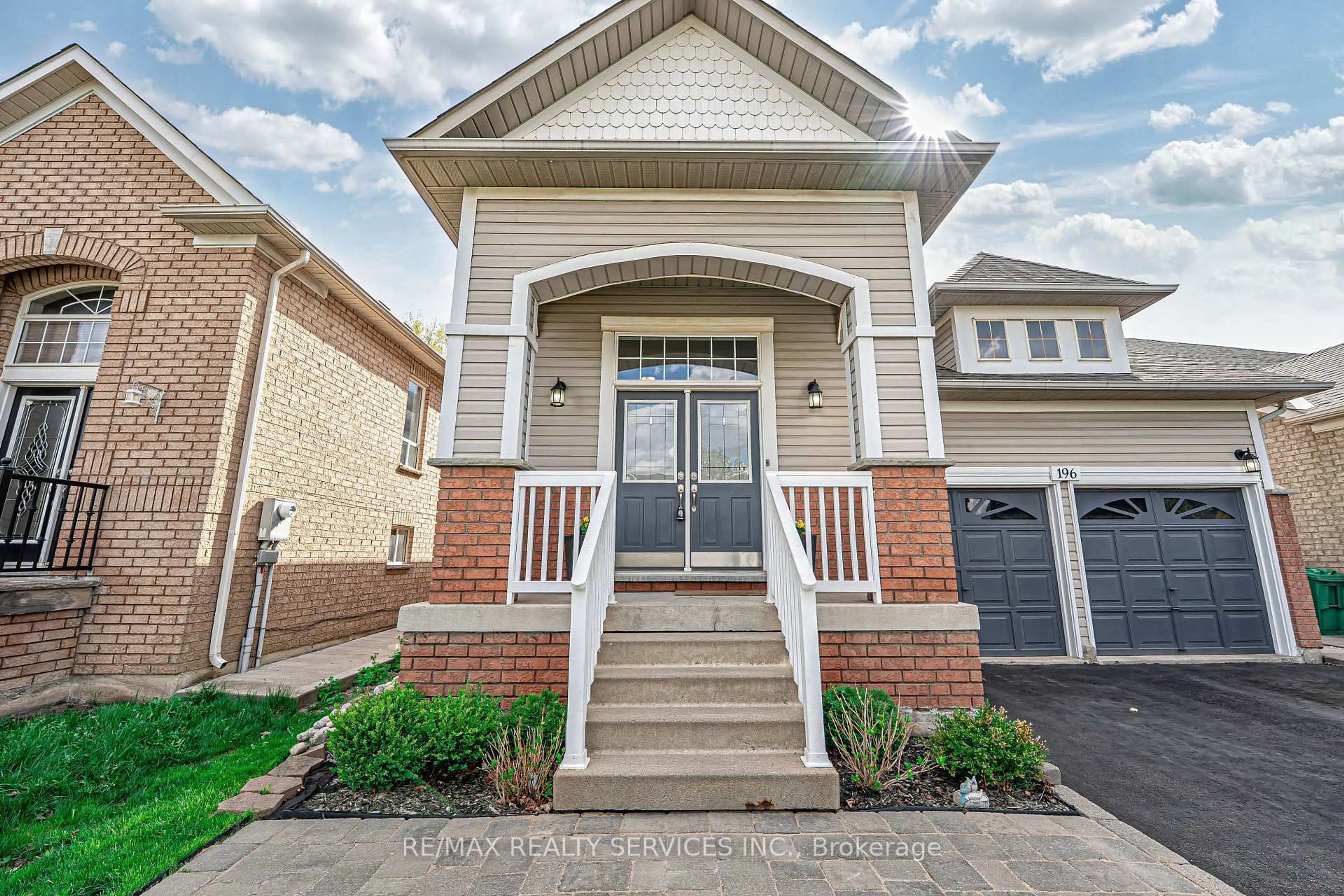 Home with brick exterior material, street for 196 Van Scott Dr, Brampton Ontario L7A 1V8