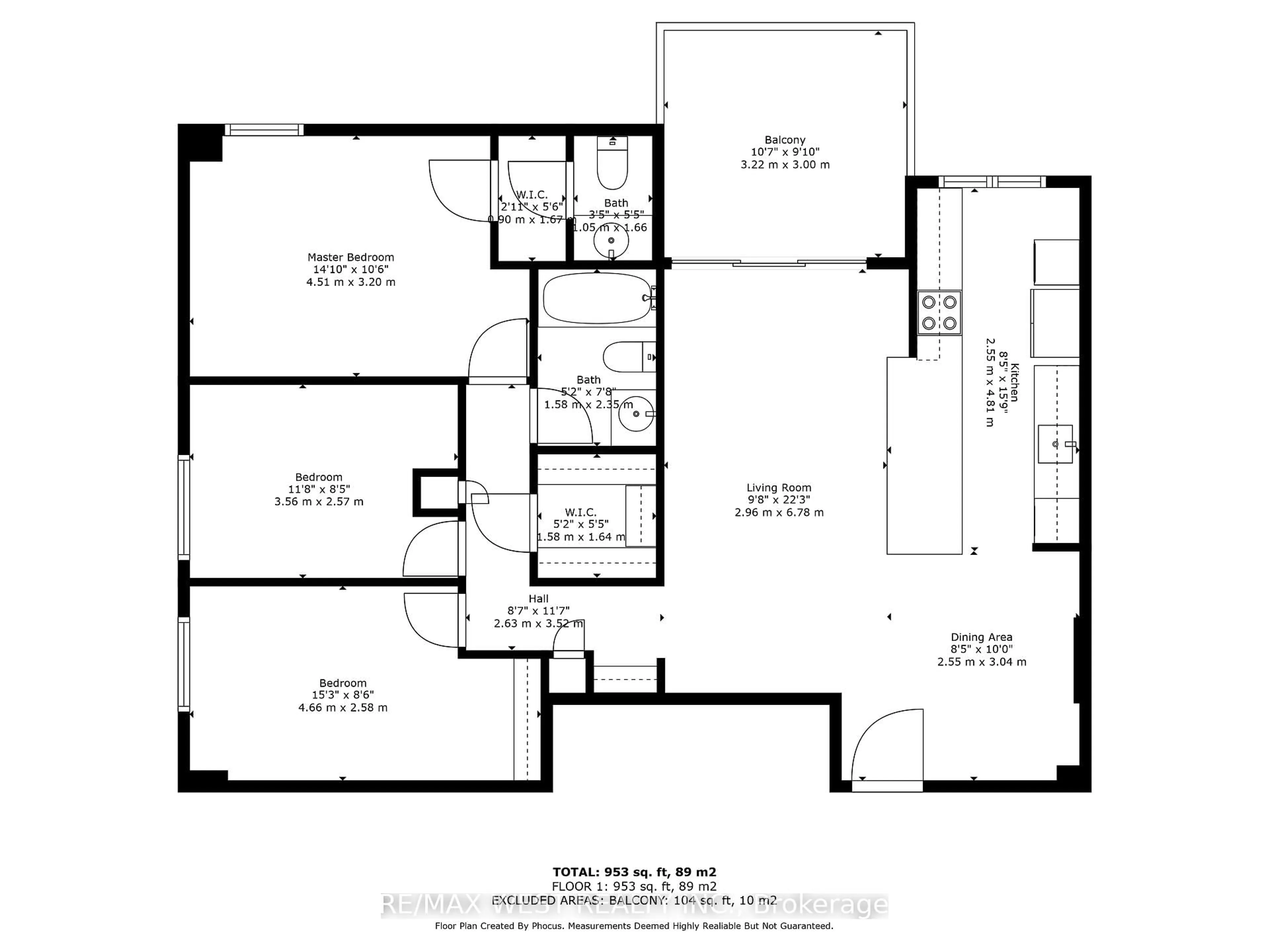 Floor plan for 1615 Bloor St #1001, Mississauga Ontario L4X 1S2
