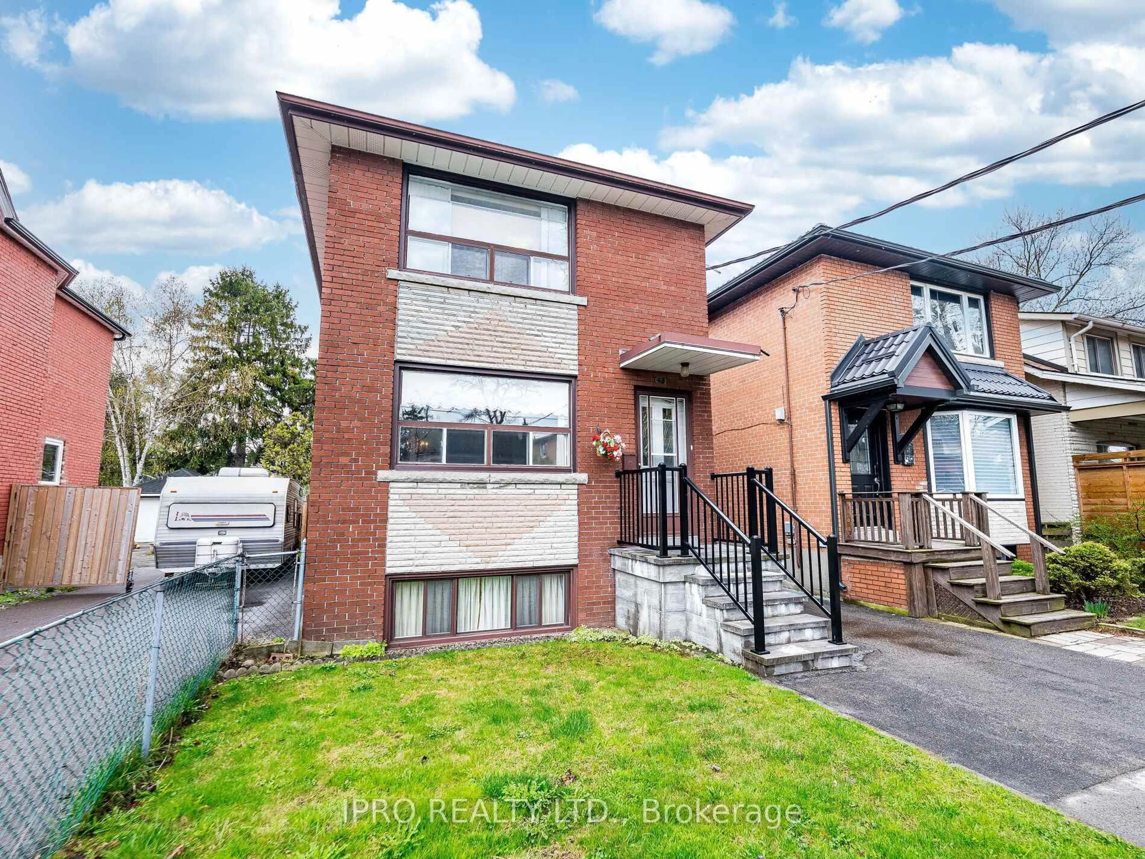 Home with brick exterior material, street for 43 Heman St, Toronto Ontario M8V 1X4